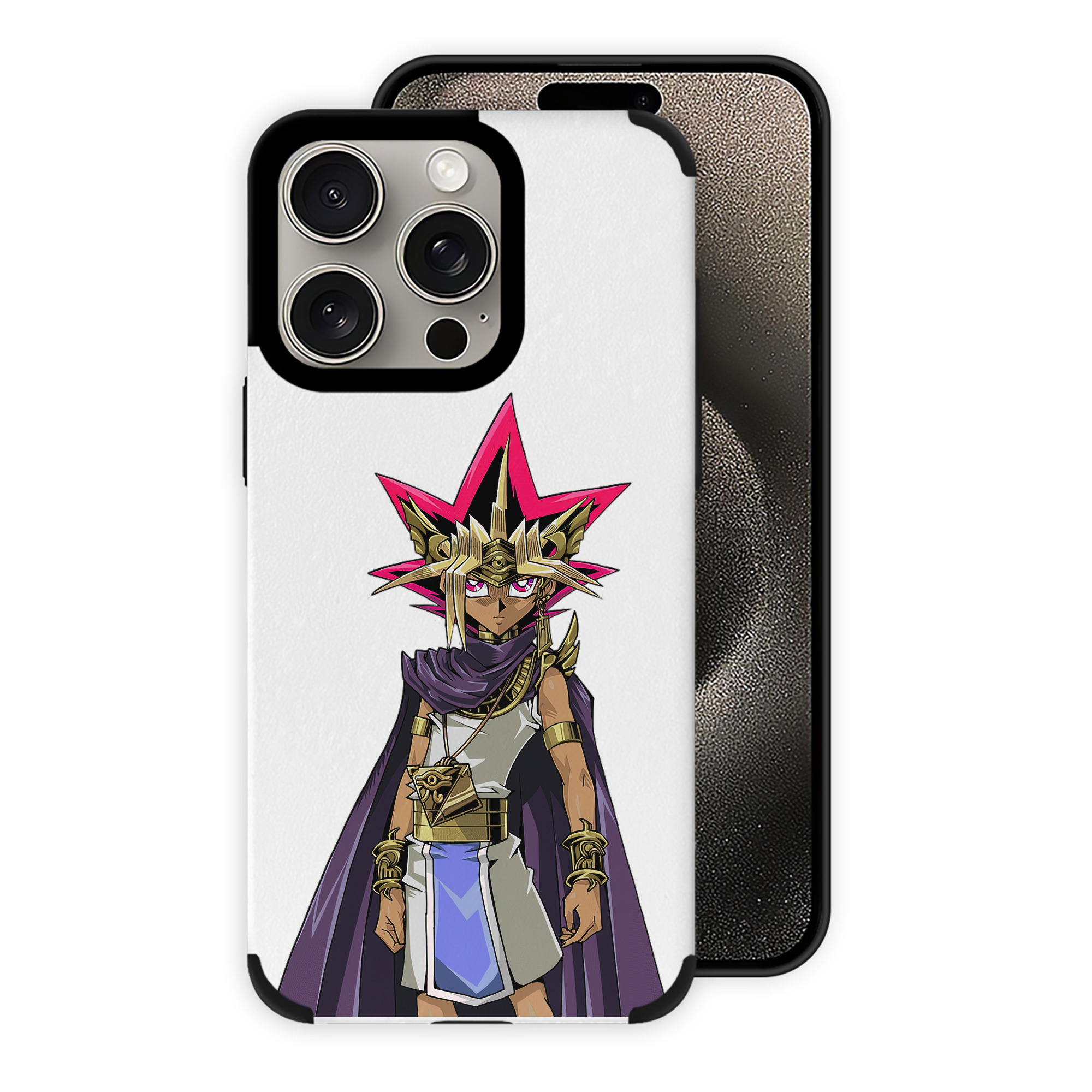 （画像用） 遊☆戯☆王 Yu-Gi-Oh! 【iPhone15ProMax対応】 PUレザー スマホケース 耐衝撃＆黄変防止