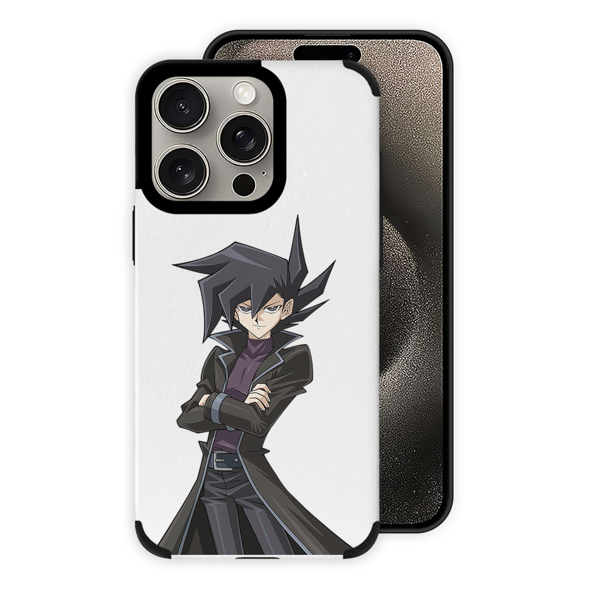（画像用） 遊☆戯☆王 Yu-Gi-Oh! 【iPhone15ProMax対応】 PUレザー スマホケース 耐衝撃＆黄変防止