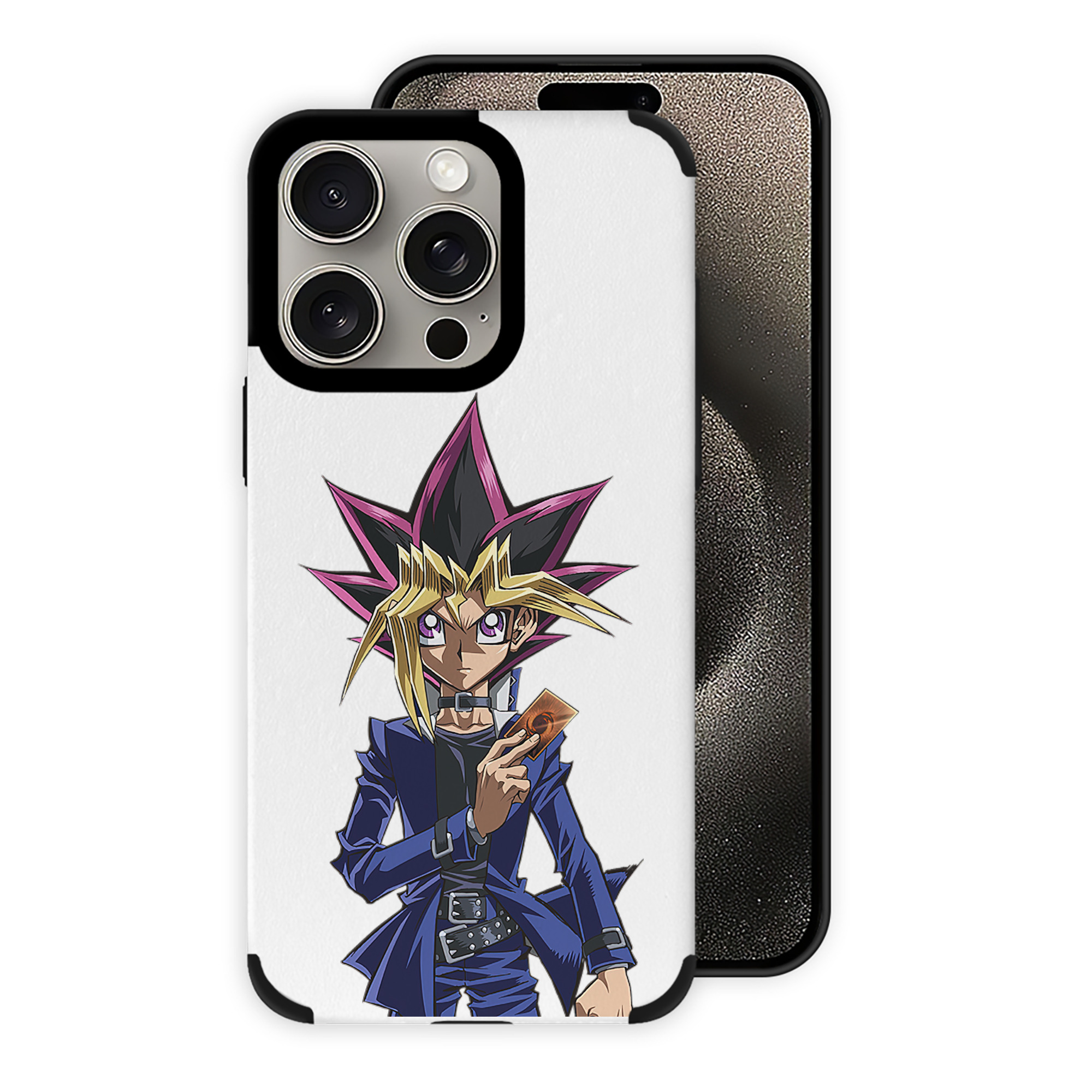 遊☆戯☆王 Yu-Gi-Oh! 【iPhone15ProMax対応】 PUレザー スマホケース 耐衝撃＆黄変防止