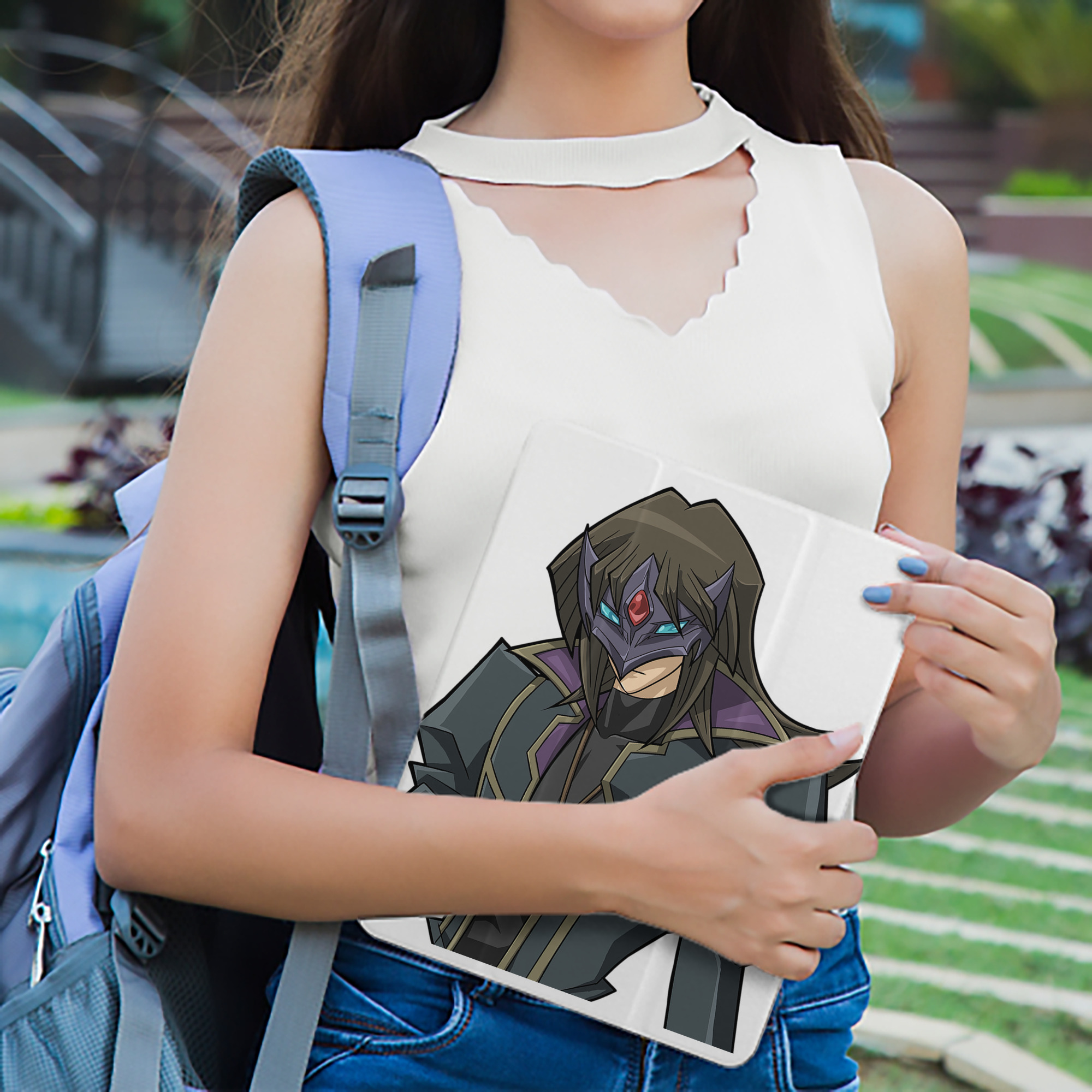 遊☆戯☆王 Yu-Gi-Oh! IPad ケース ペン収納付き 三つ折りスタンド PUレザー×シリコン 対応機種9.5/10.5/10.9インチ