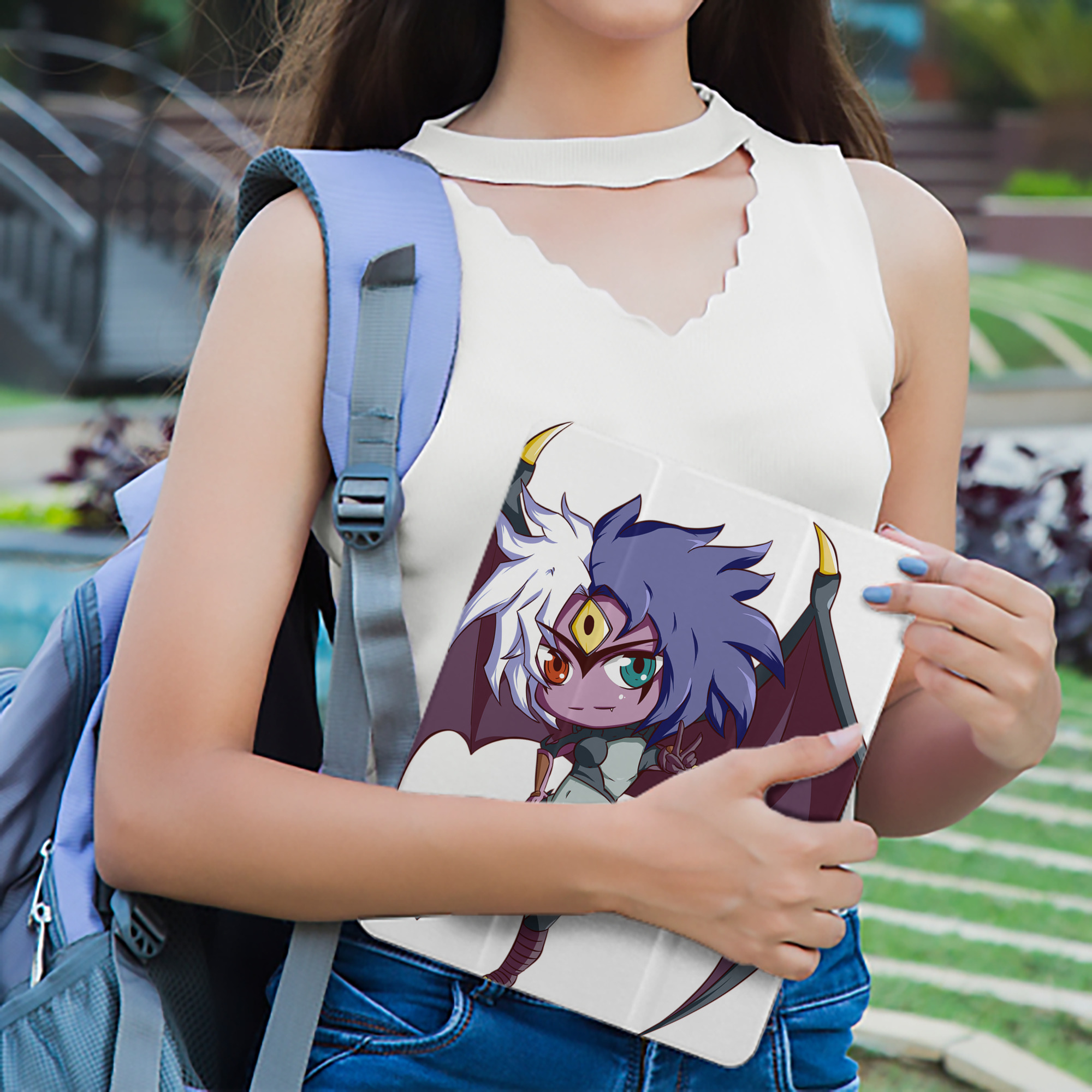 遊☆戯☆王 Yu-Gi-Oh! IPad ケース ペン収納付き 三つ折りスタンド PUレザー×シリコン 対応機種9.5/10.5/10.9インチ
