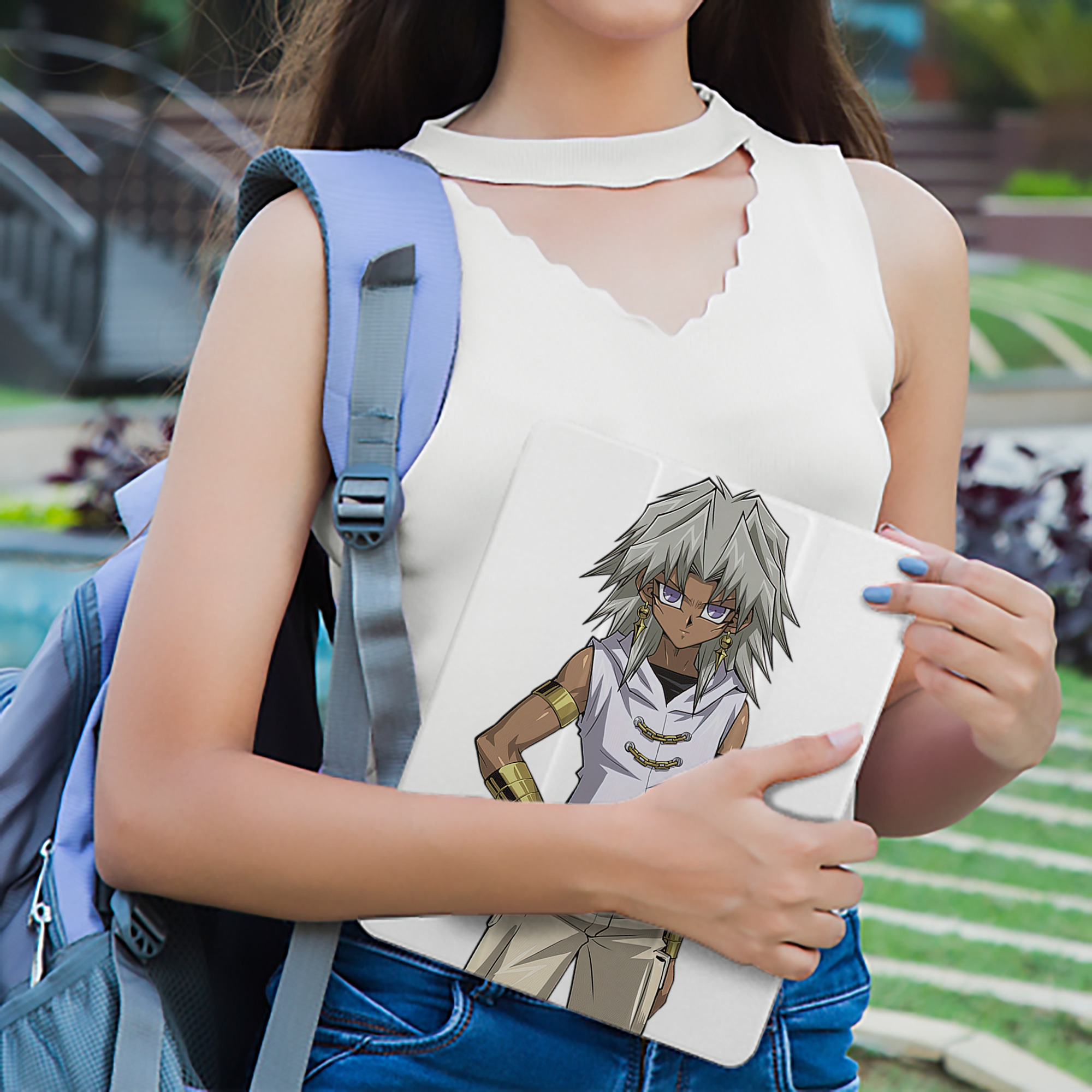 遊☆戯☆王 Yu-Gi-Oh! IPad ケース ペン収納付き 三つ折りスタンド PUレザー×シリコン 対応機種9.5/10.5/10.9インチ