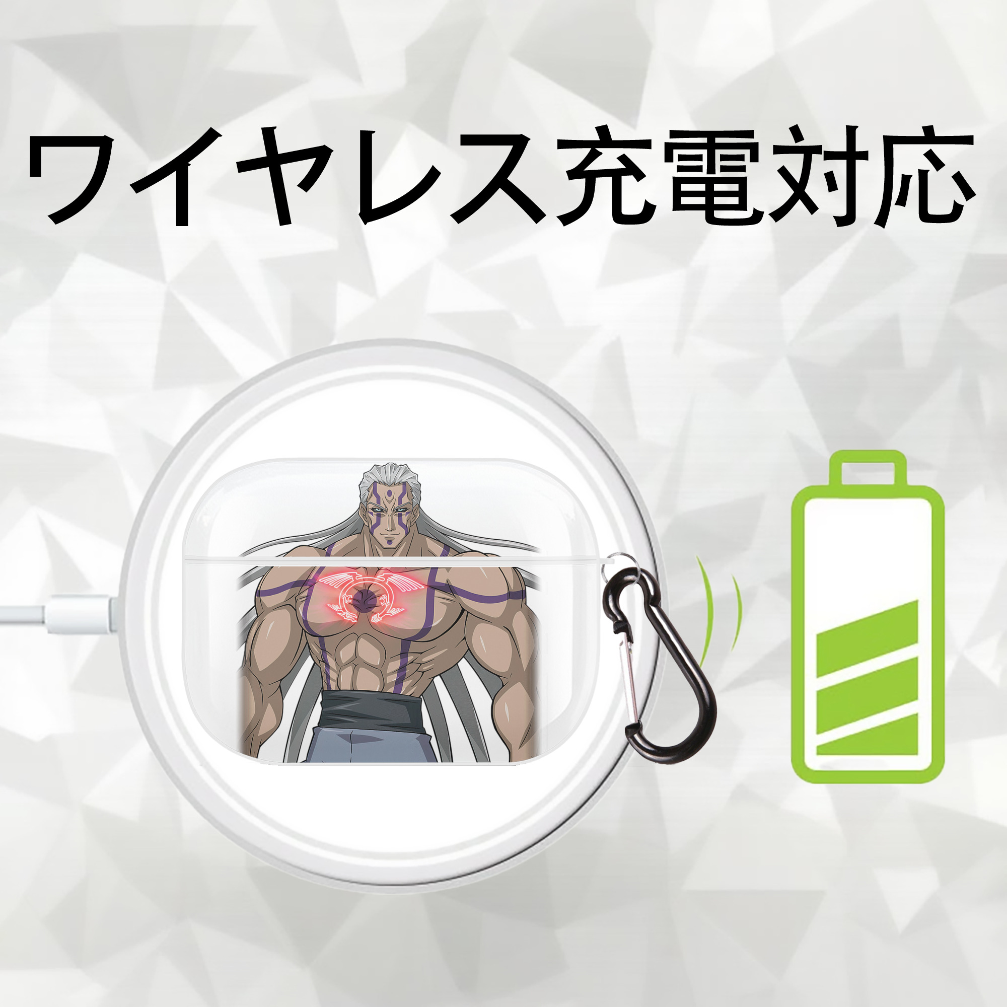 遊☆戯☆王 Yu-Gi-Oh! 【AirPods Pro用】ハードシェル保護ケース 耐衝撃・防指紋・カラビナ付き商品仕様