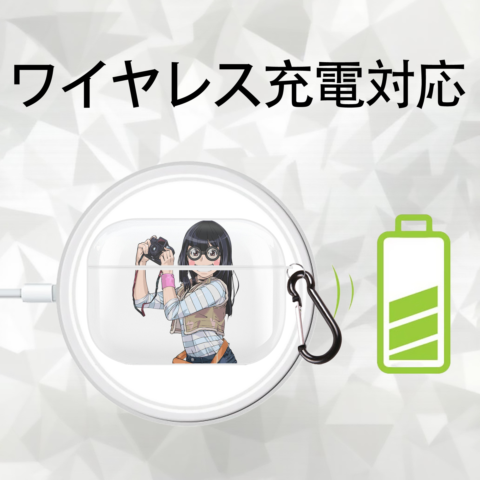 遊☆戯☆王 Yu-Gi-Oh! 【AirPods Pro用】ハードシェル保護ケース 耐衝撃・防指紋・カラビナ付き商品仕様