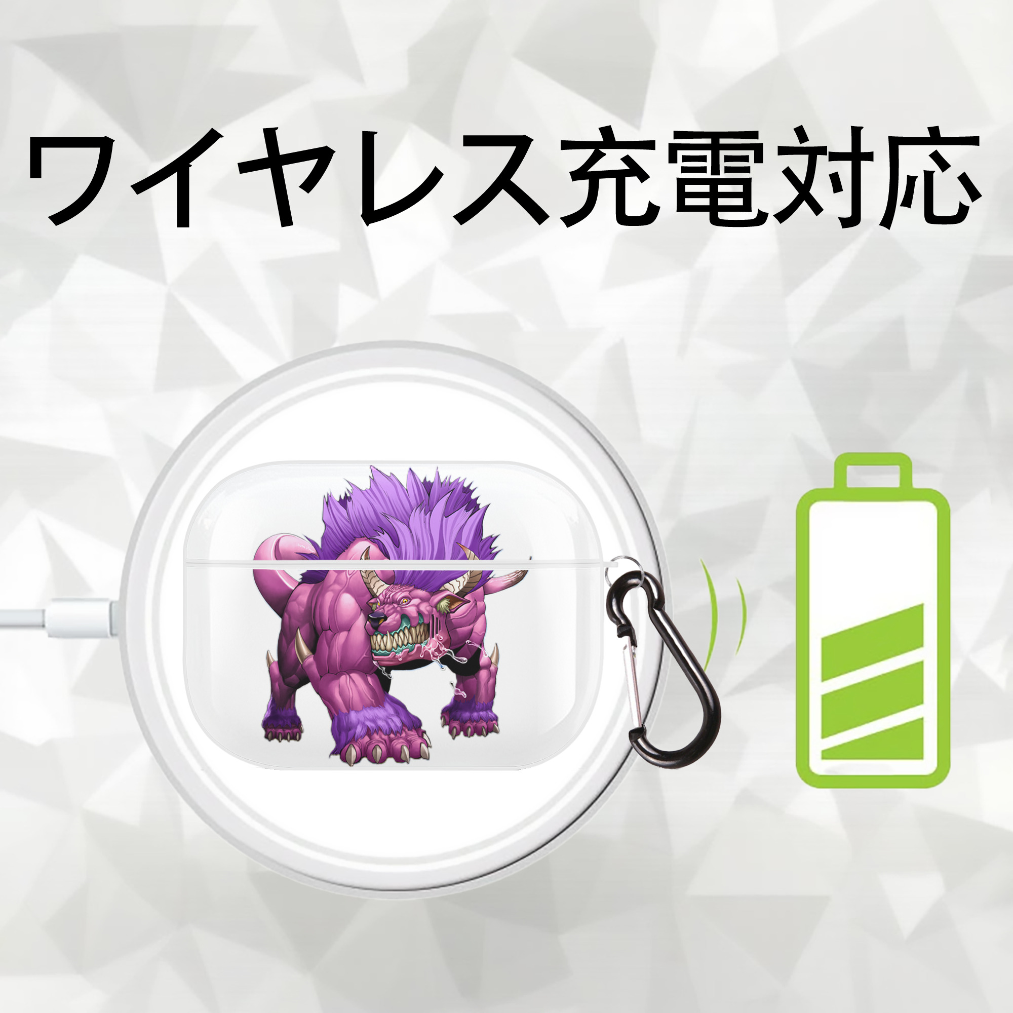 遊☆戯☆王 Yu-Gi-Oh! 【AirPods Pro用】ハードシェル保護ケース 耐衝撃・防指紋・カラビナ付き商品仕様