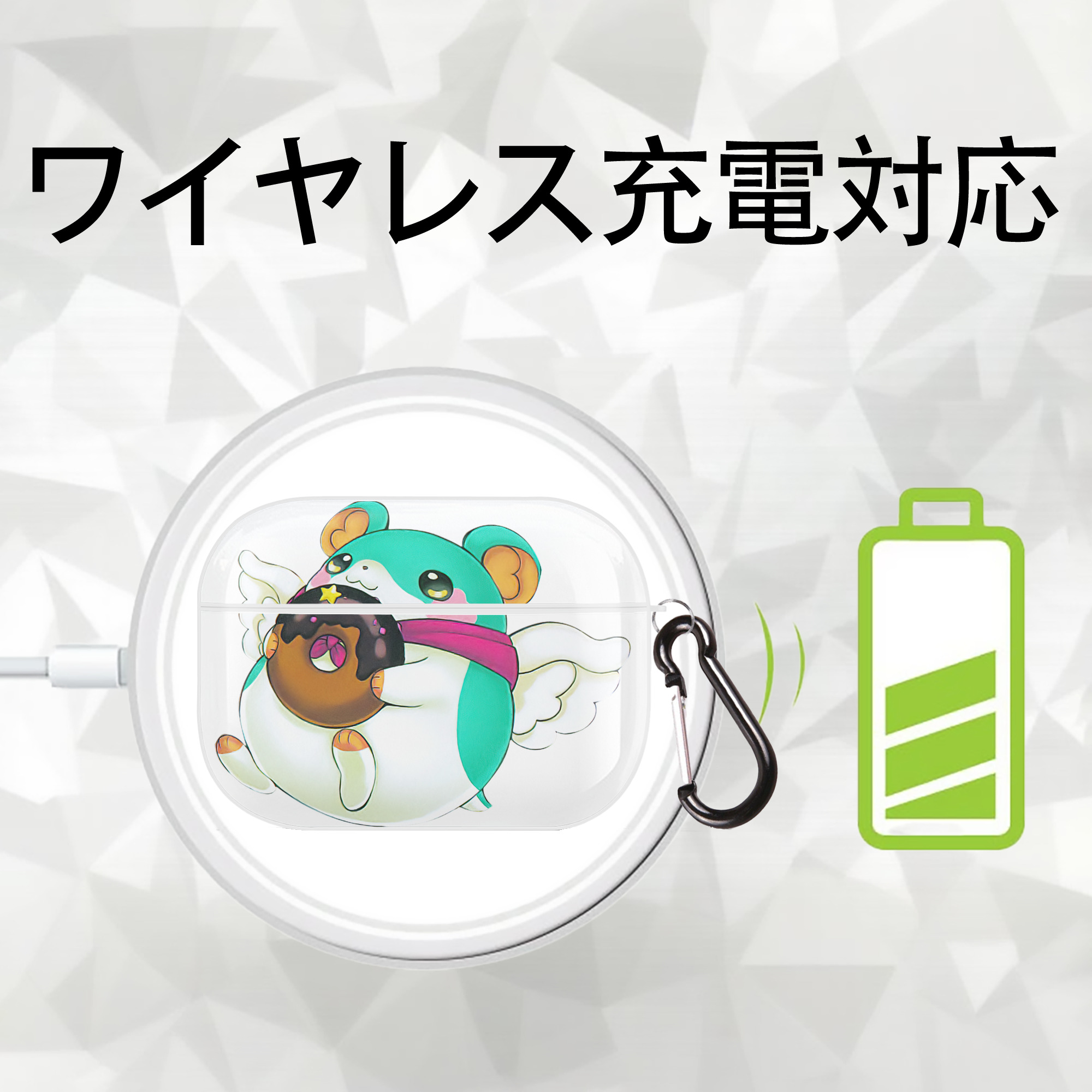遊☆戯☆王 Yu-Gi-Oh! 【AirPods Pro用】ハードシェル保護ケース 耐衝撃・防指紋・カラビナ付き商品仕様