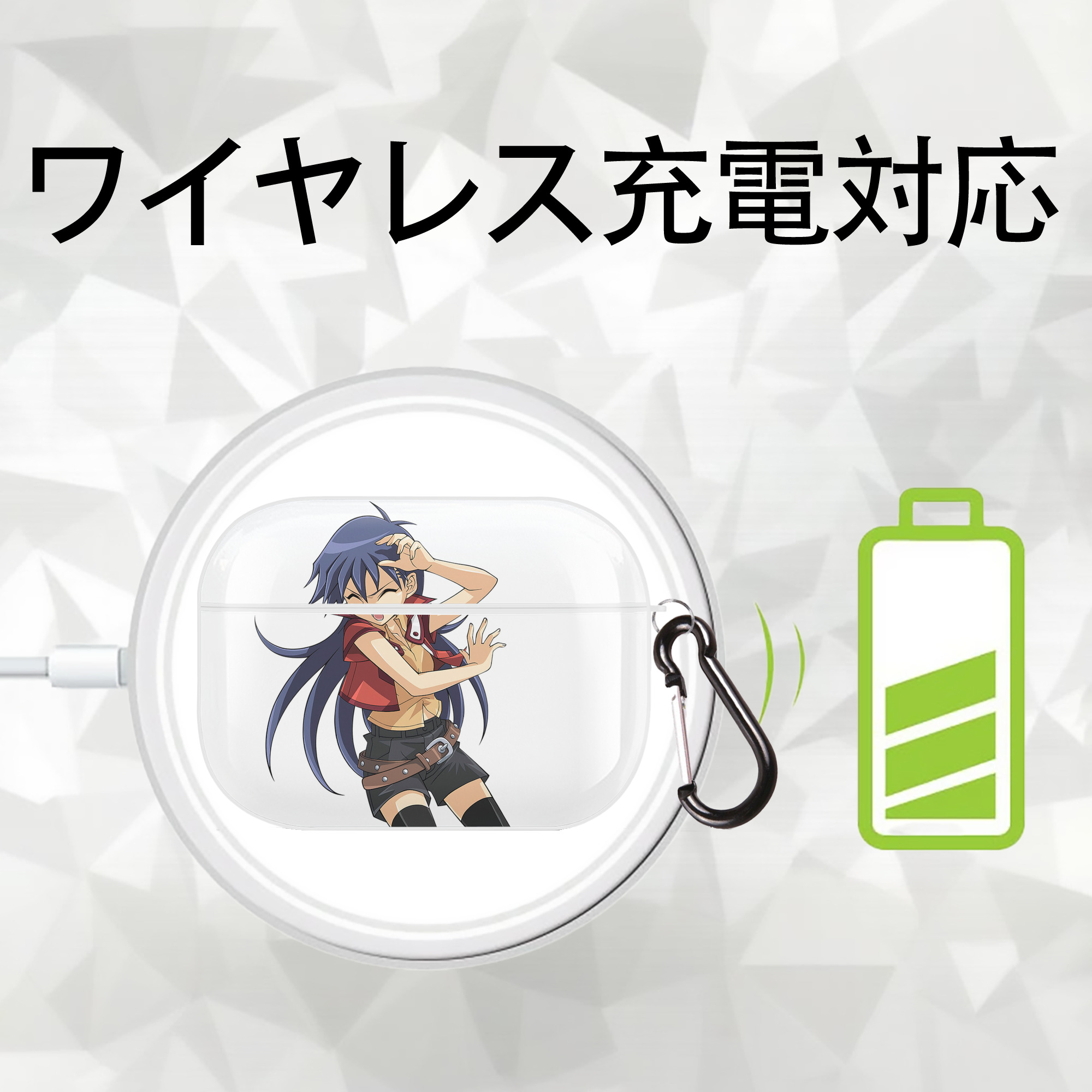 遊☆戯☆王 Yu-Gi-Oh! 【AirPods Pro用】ハードシェル保護ケース 耐衝撃・防指紋・カラビナ付き商品仕様