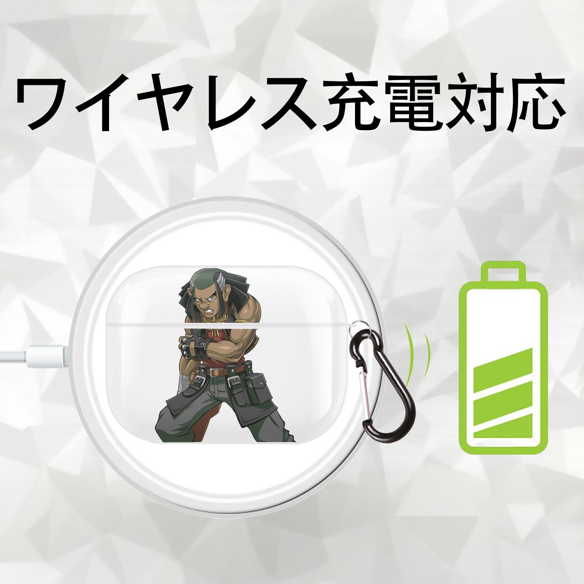 遊☆戯☆王 Yu-Gi-Oh! 【AirPods Pro用】ハードシェル保護ケース 耐衝撃・防指紋・カラビナ付き商品仕様