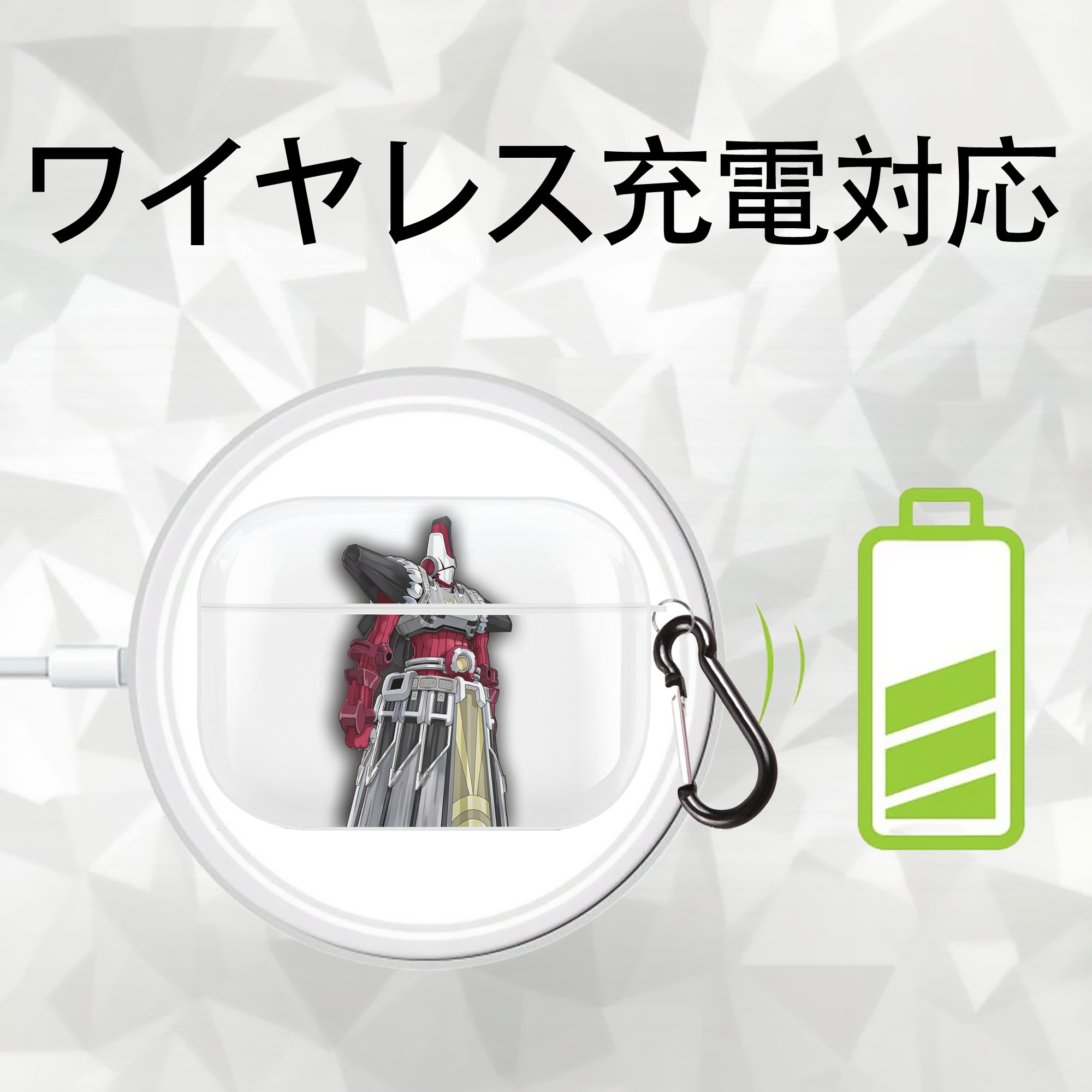 遊☆戯☆王 Yu-Gi-Oh! 【AirPods Pro用】ハードシェル保護ケース 耐衝撃・防指紋・カラビナ付き商品仕様