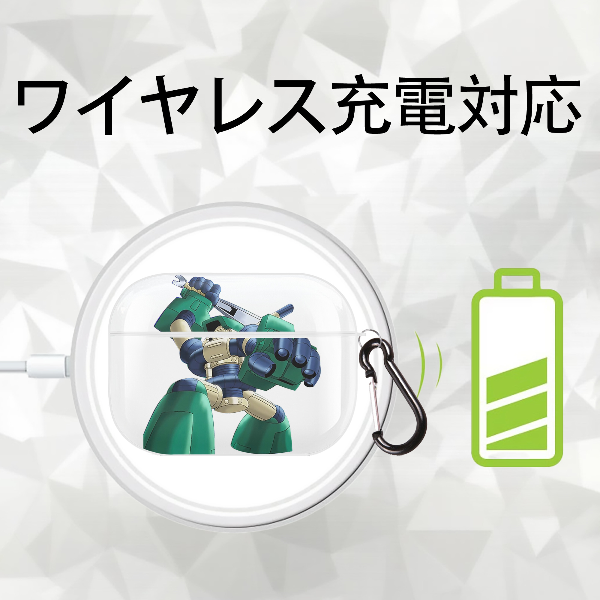 遊☆戯☆王 Yu-Gi-Oh! 【AirPods Pro用】ハードシェル保護ケース 耐衝撃・防指紋・カラビナ付き商品仕様