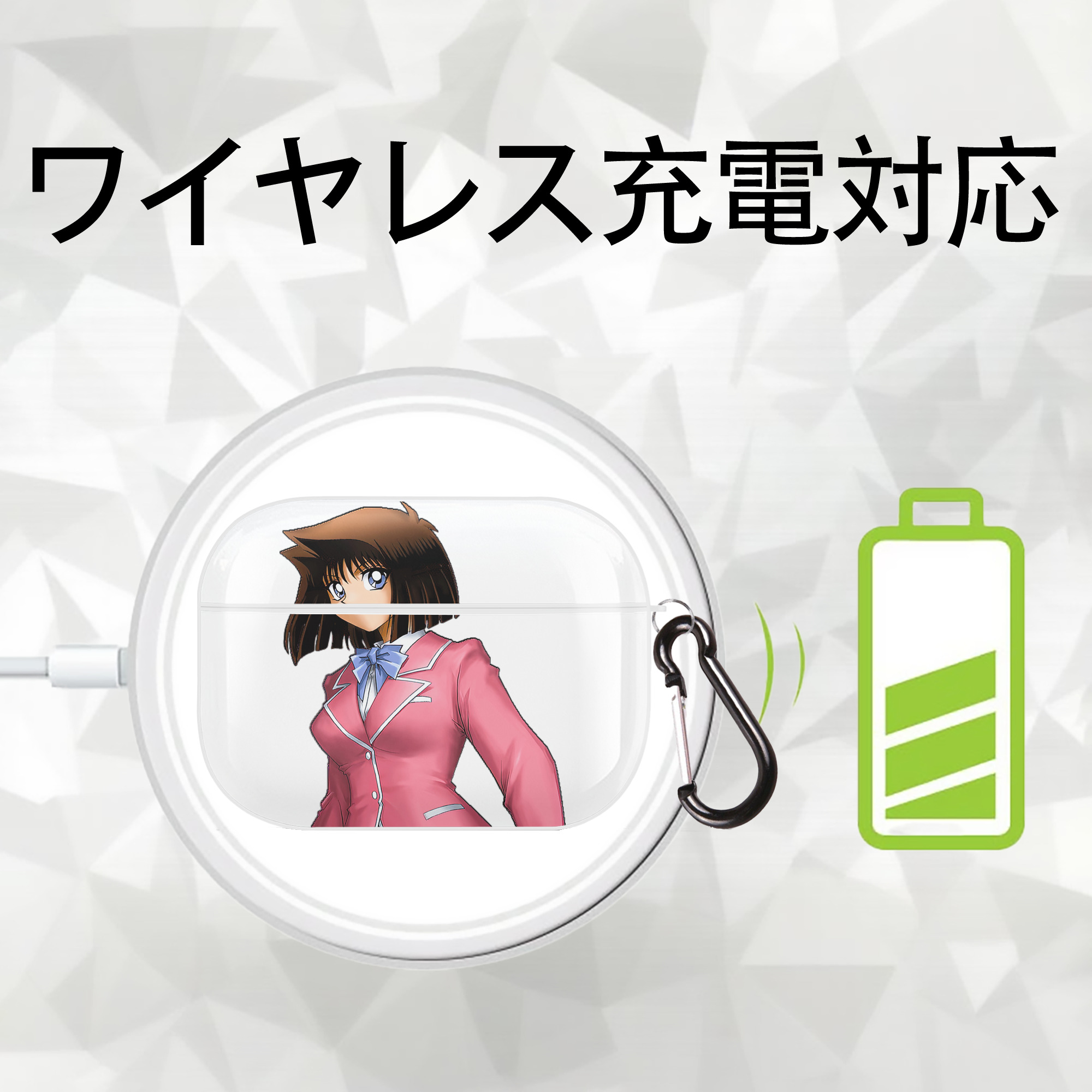 遊☆戯☆王 Yu-Gi-Oh! 【AirPods Pro用】ハードシェル保護ケース 耐衝撃・防指紋・カラビナ付き商品仕様