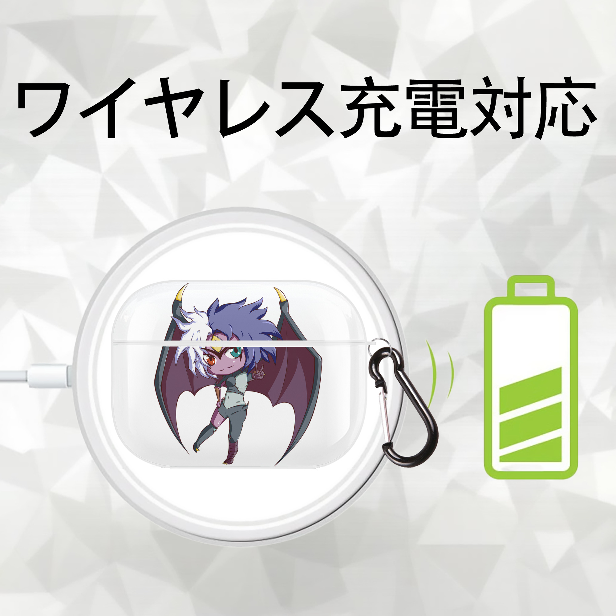 遊☆戯☆王 Yu-Gi-Oh! 【AirPods Pro用】ハードシェル保護ケース 耐衝撃・防指紋・カラビナ付き商品仕様
