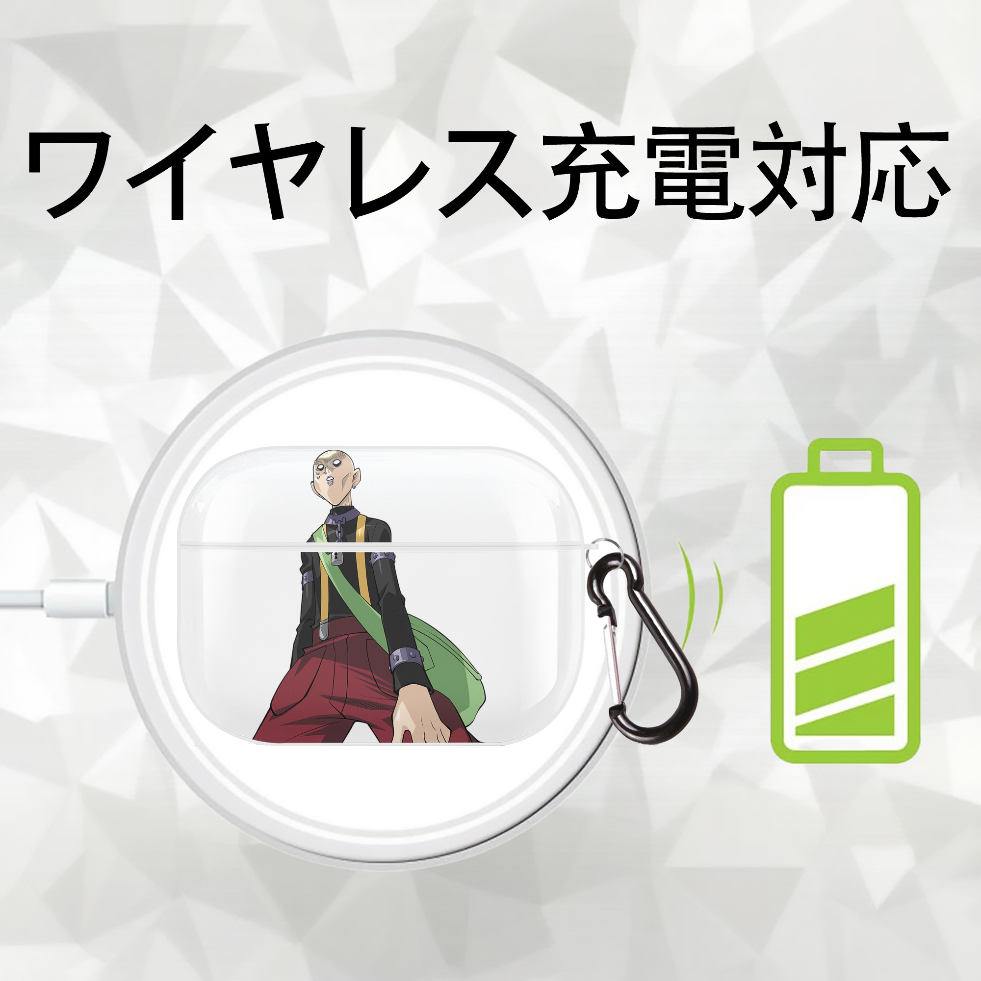 遊☆戯☆王 Yu-Gi-Oh! 【AirPods Pro用】ハードシェル保護ケース 耐衝撃・防指紋・カラビナ付き商品仕様