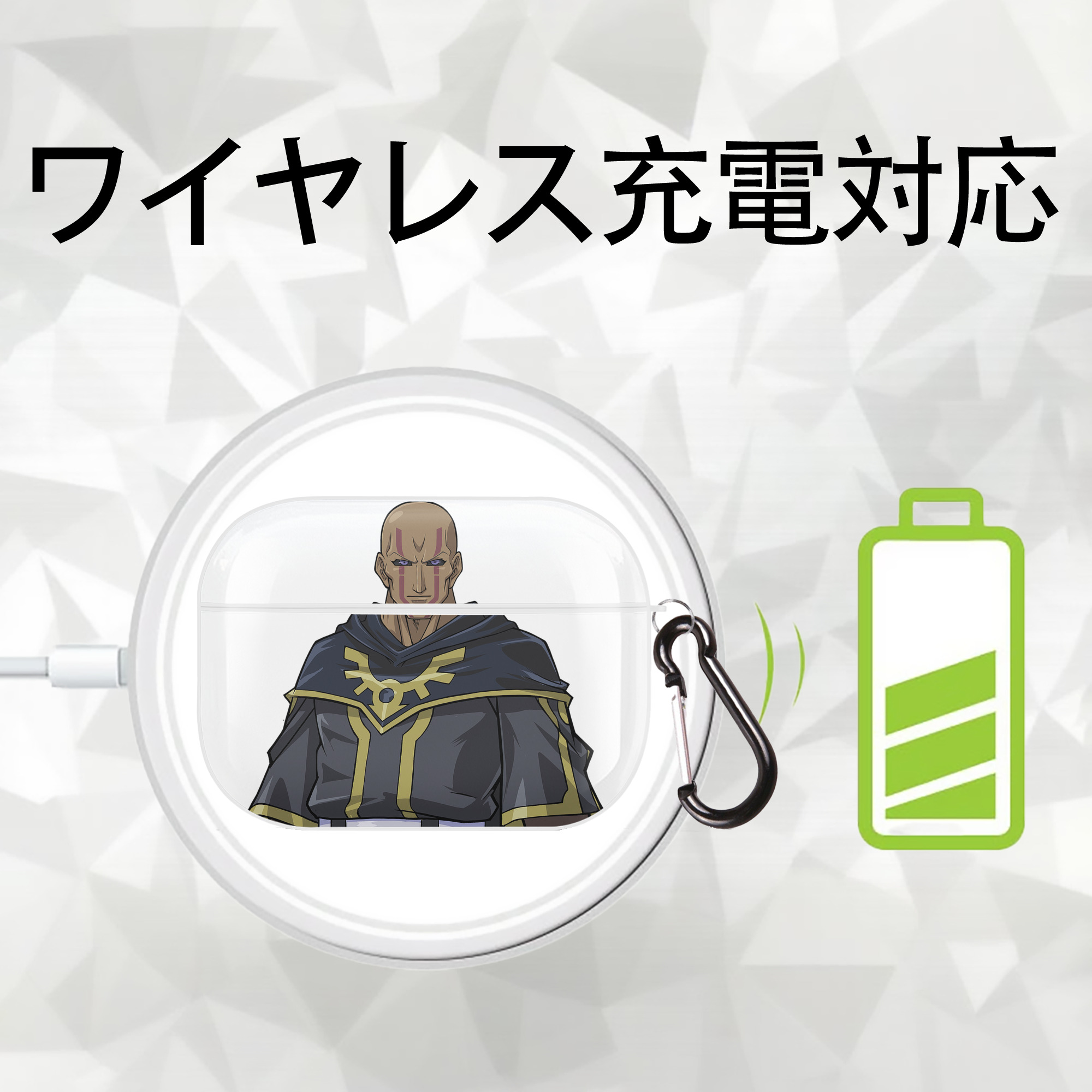 遊☆戯☆王 Yu-Gi-Oh! 【AirPods Pro用】ハードシェル保護ケース 耐衝撃・防指紋・カラビナ付き商品仕様