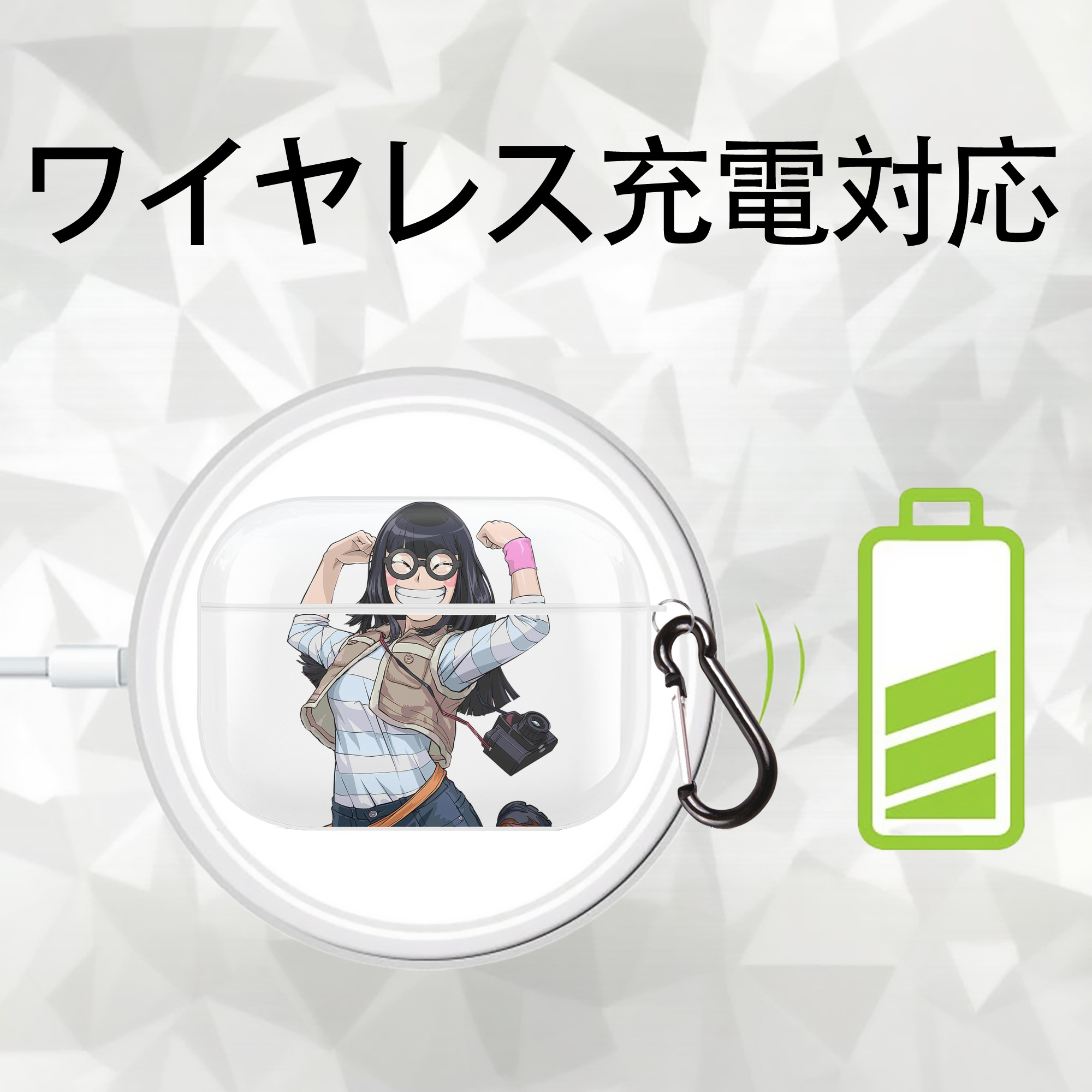 遊☆戯☆王 Yu-Gi-Oh! 【AirPods Pro用】ハードシェル保護ケース 耐衝撃・防指紋・カラビナ付き商品仕様