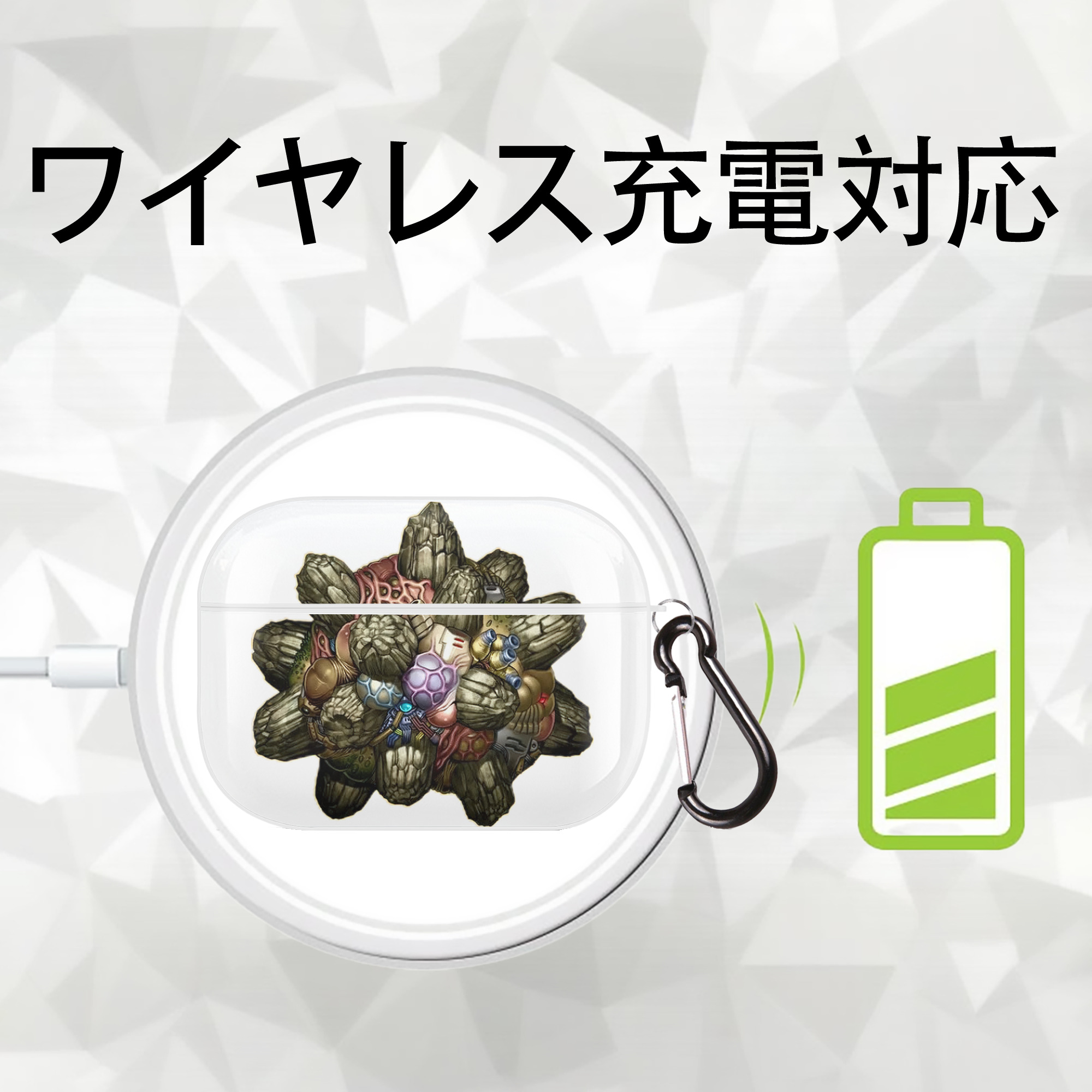 遊☆戯☆王 Yu-Gi-Oh! 【AirPods Pro用】ハードシェル保護ケース 耐衝撃・防指紋・カラビナ付き商品仕様