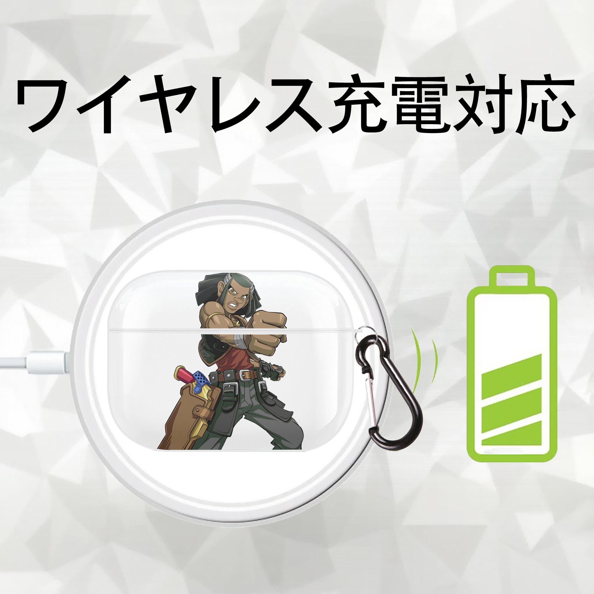 遊☆戯☆王 Yu-Gi-Oh! 【AirPods Pro用】ハードシェル保護ケース 耐衝撃・防指紋・カラビナ付き商品仕様