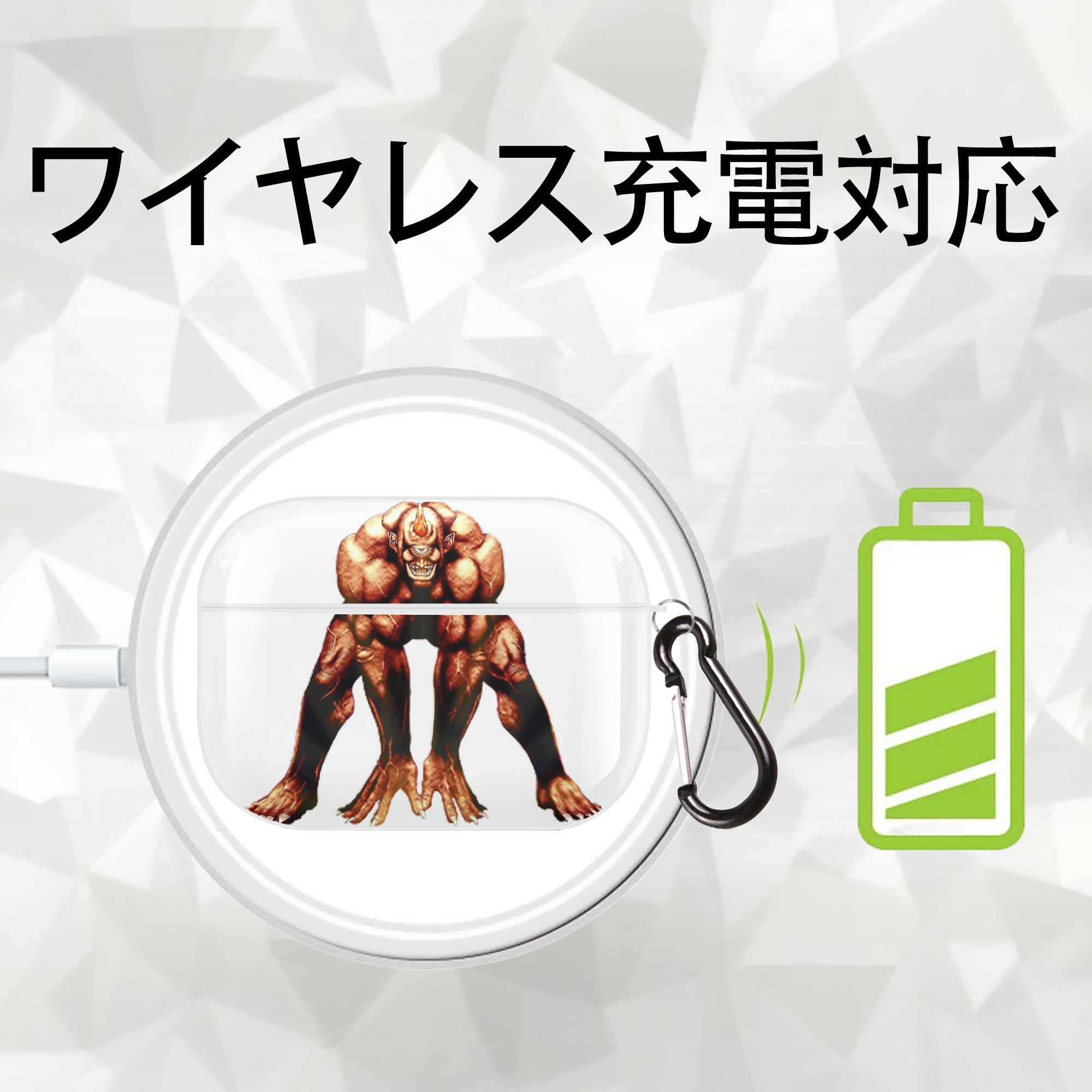 遊☆戯☆王 Yu-Gi-Oh! 【AirPods Pro用】ハードシェル保護ケース 耐衝撃・防指紋・カラビナ付き商品仕様