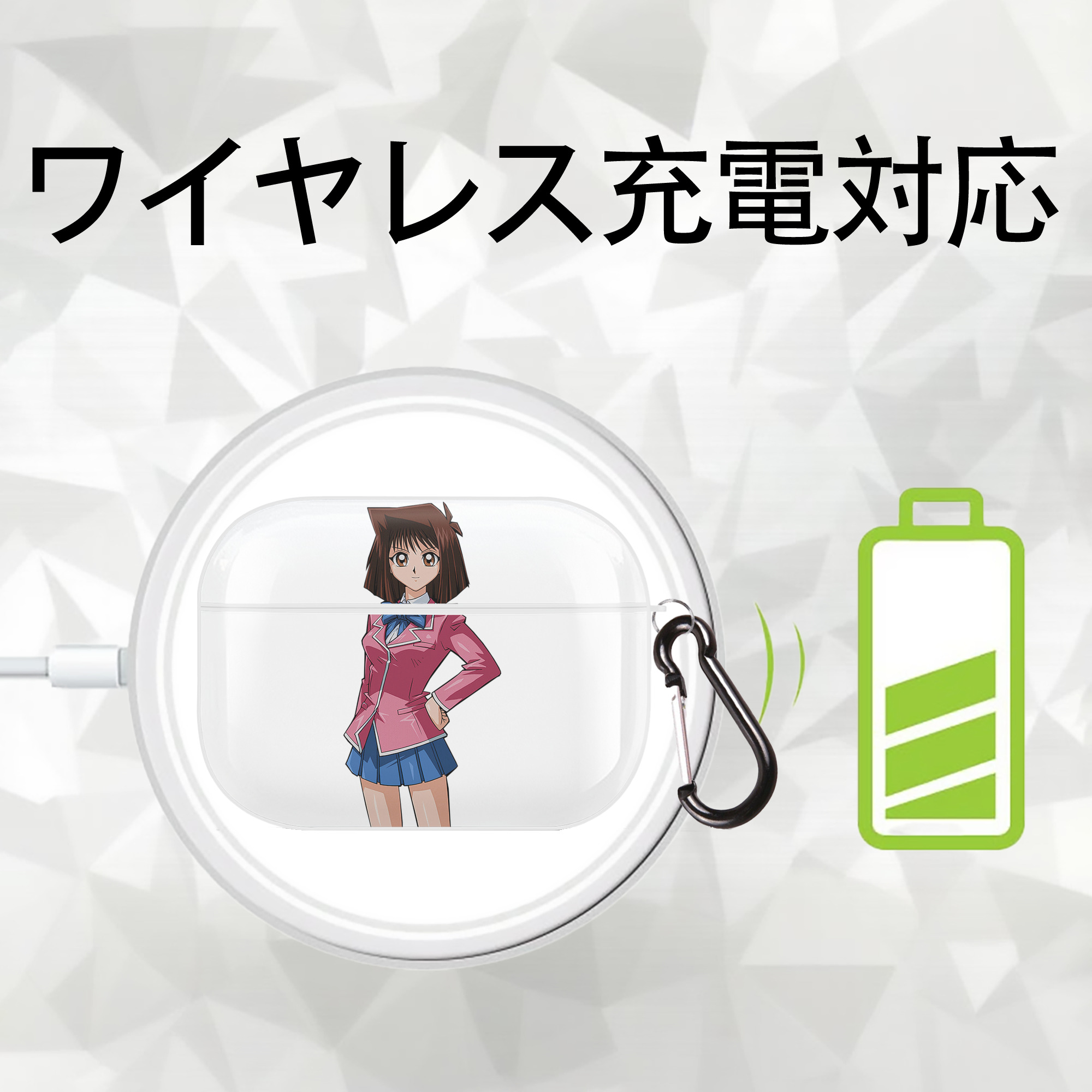 遊☆戯☆王 Yu-Gi-Oh! 【AirPods Pro用】ハードシェル保護ケース 耐衝撃・防指紋・カラビナ付き商品仕様