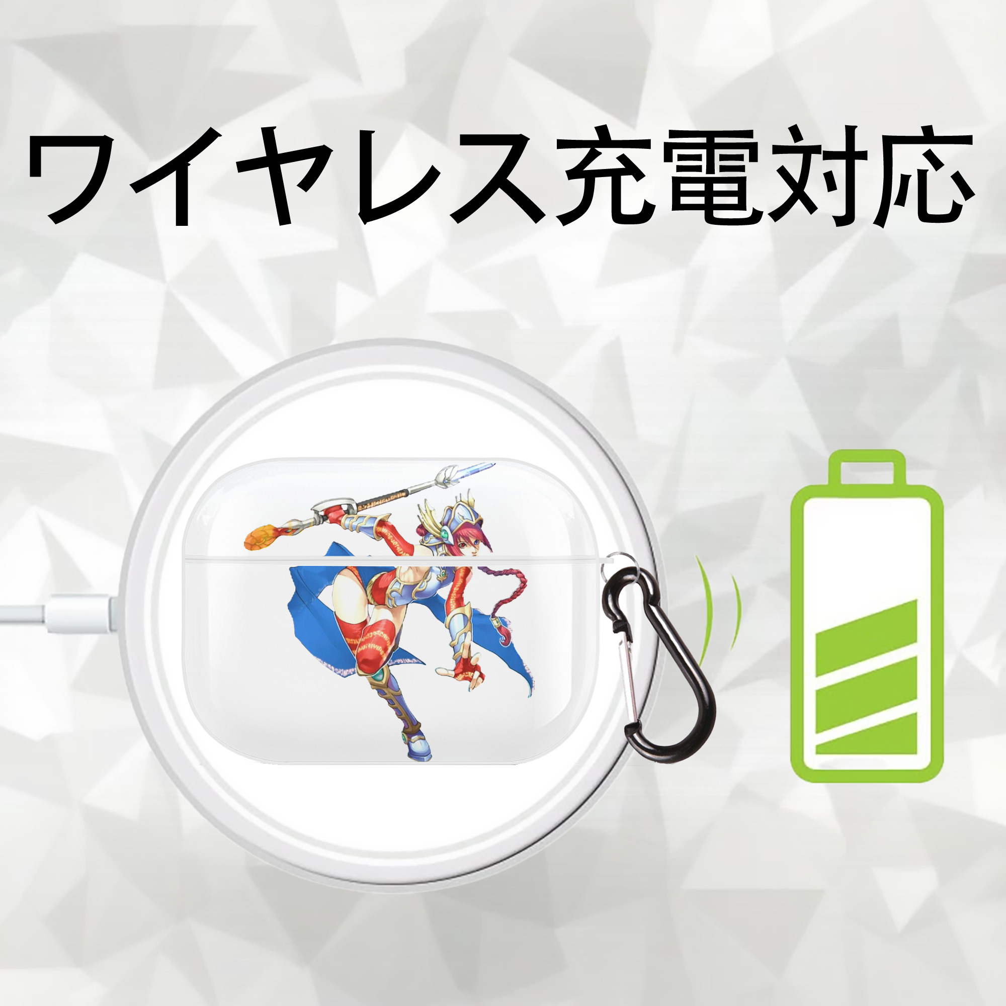 遊☆戯☆王 Yu-Gi-Oh! 【AirPods Pro用】ハードシェル保護ケース 耐衝撃・防指紋・カラビナ付き商品仕様