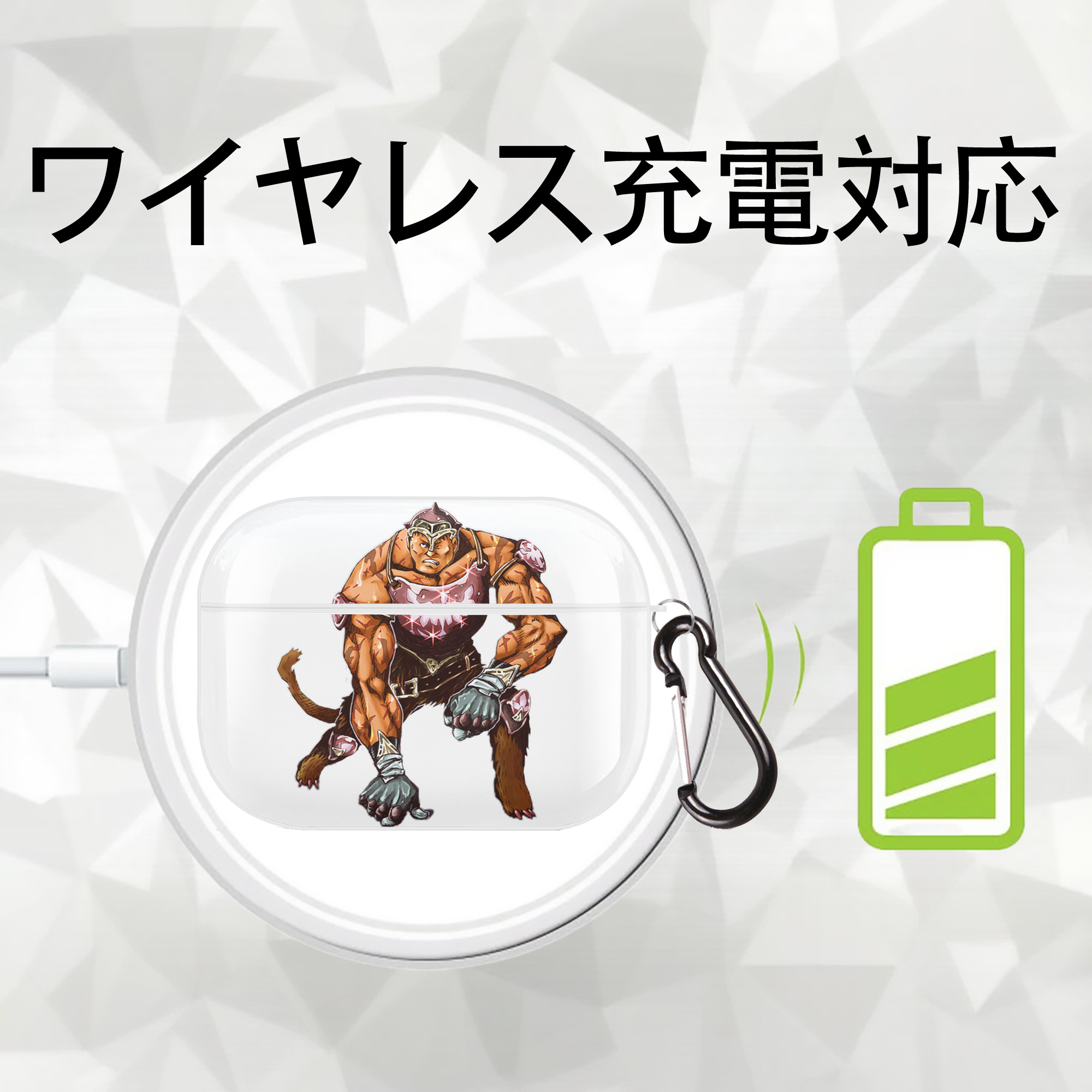 遊☆戯☆王 Yu-Gi-Oh! 【AirPods Pro用】ハードシェル保護ケース 耐衝撃・防指紋・カラビナ付き商品仕様