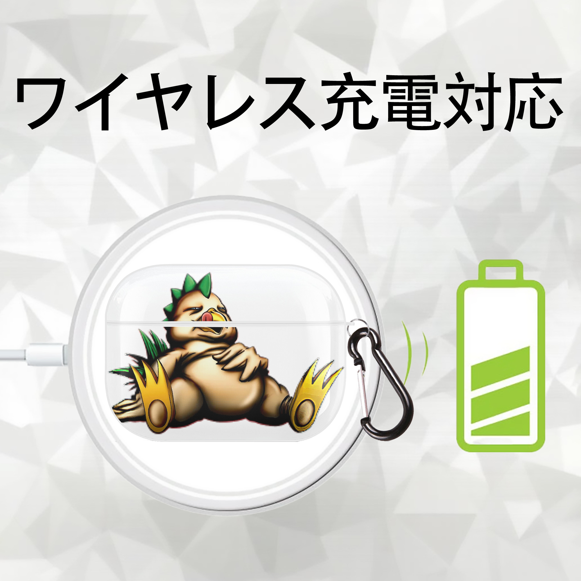 遊☆戯☆王 Yu-Gi-Oh! 【AirPods Pro用】ハードシェル保護ケース 耐衝撃・防指紋・カラビナ付き商品仕様