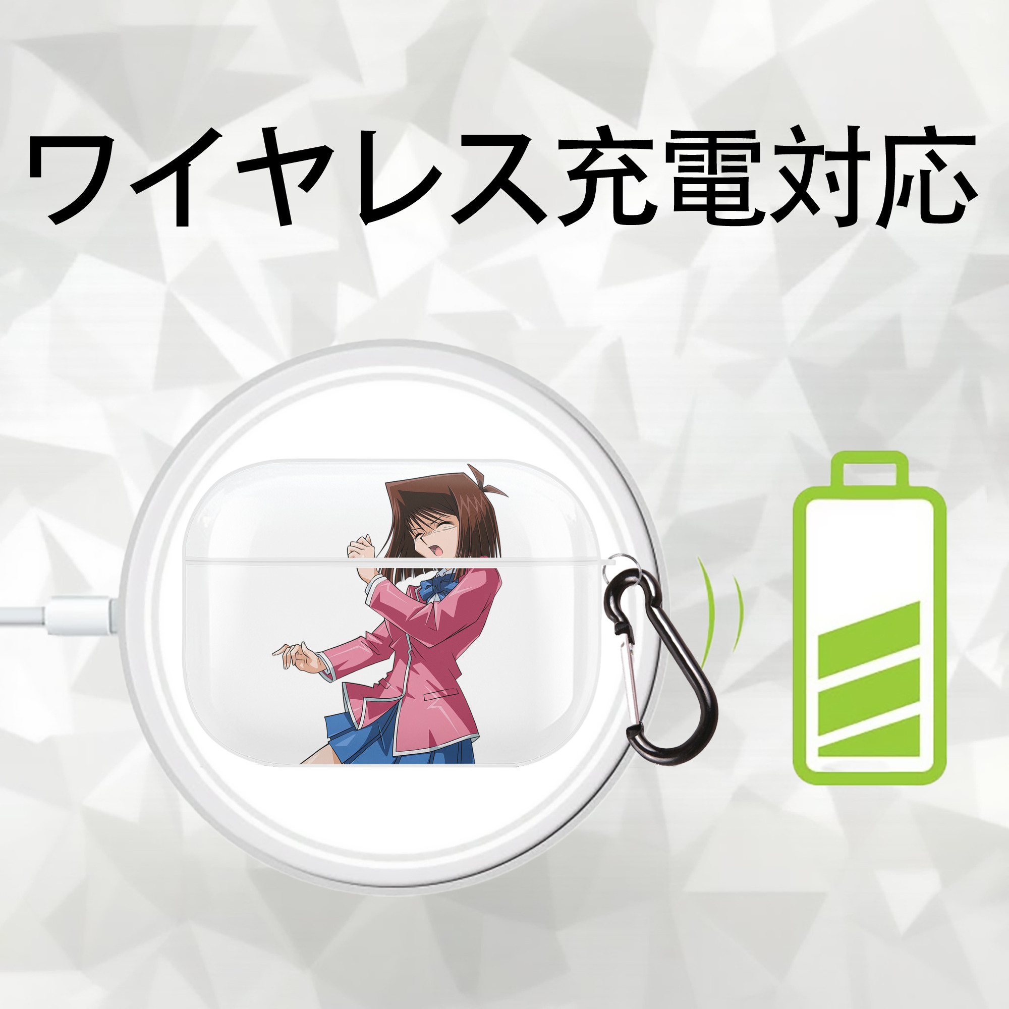 遊☆戯☆王 Yu-Gi-Oh! 【AirPods Pro用】ハードシェル保護ケース 耐衝撃・防指紋・カラビナ付き商品仕様