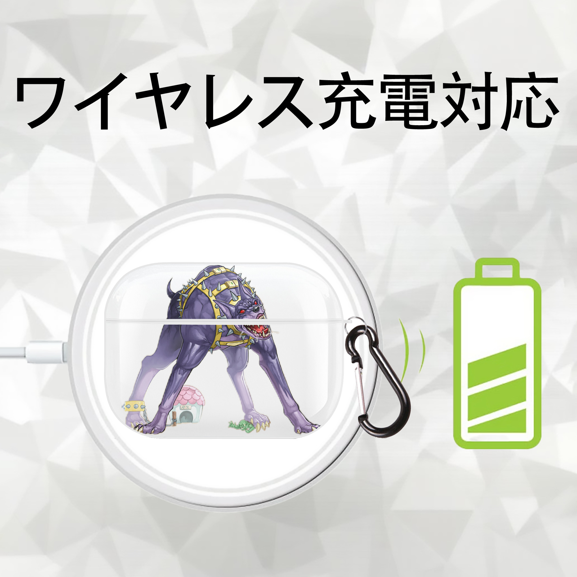 遊☆戯☆王 Yu-Gi-Oh! 【AirPods Pro用】ハードシェル保護ケース 耐衝撃・防指紋・カラビナ付き商品仕様