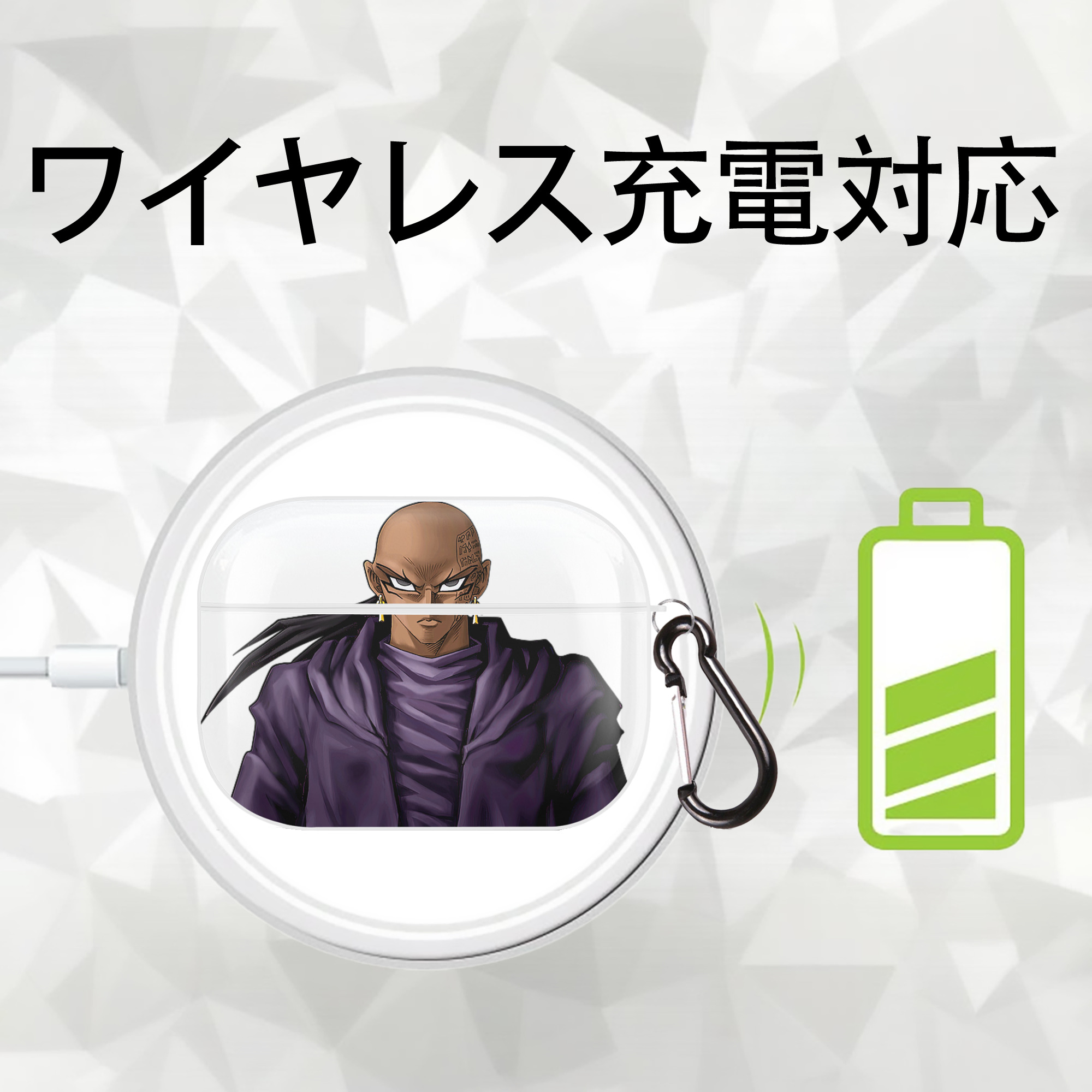 遊☆戯☆王 Yu-Gi-Oh! 【AirPods Pro用】ハードシェル保護ケース 耐衝撃・防指紋・カラビナ付き商品仕様