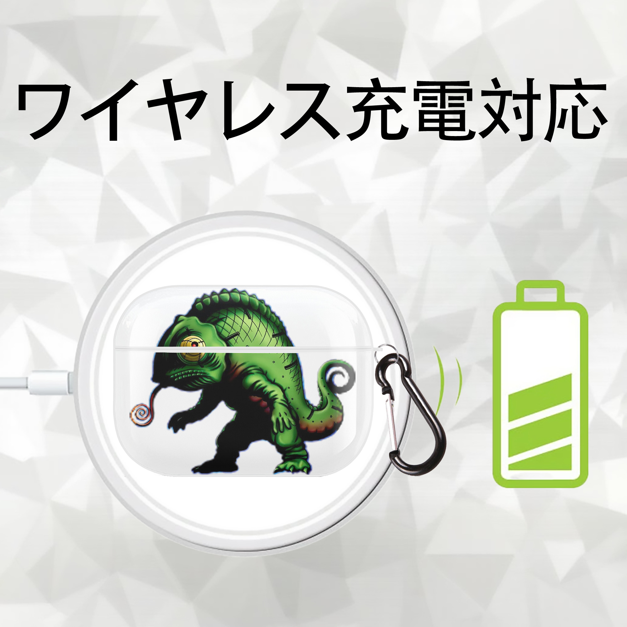 遊☆戯☆王 Yu-Gi-Oh! 【AirPods Pro用】ハードシェル保護ケース 耐衝撃・防指紋・カラビナ付き商品仕様