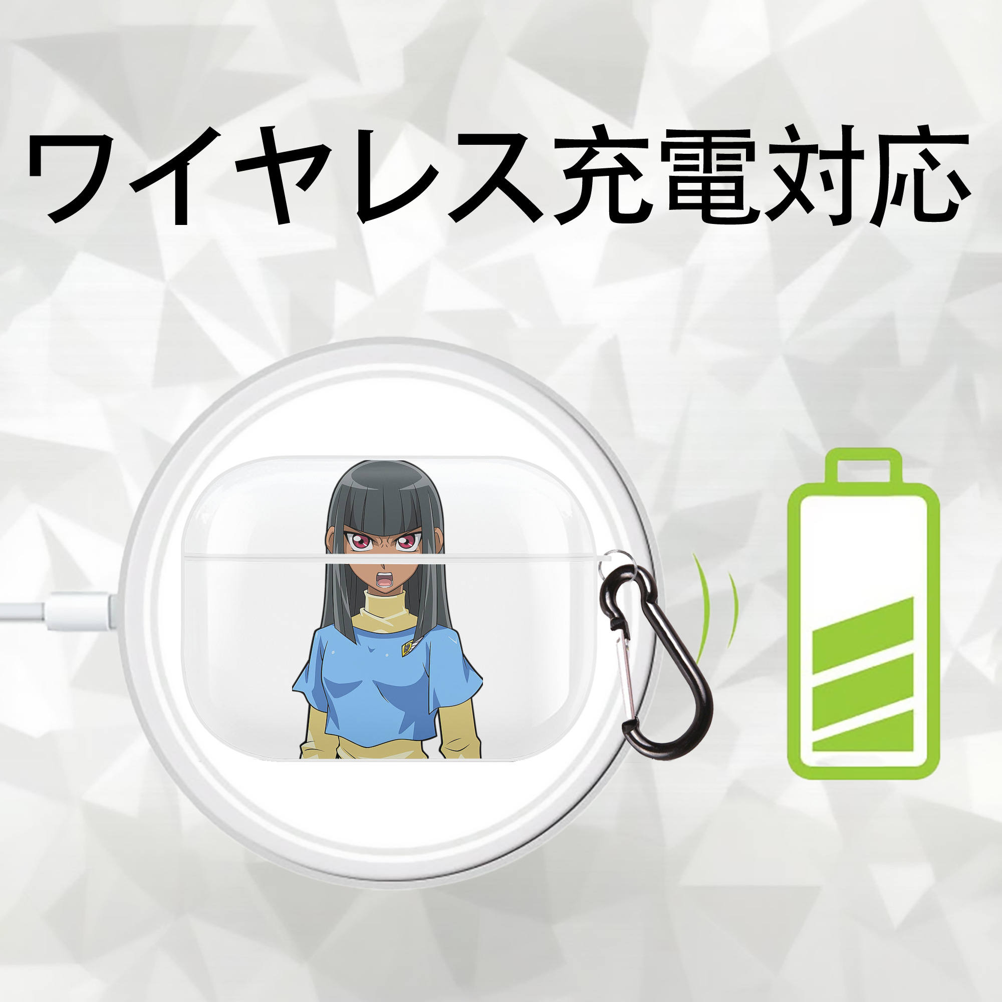 遊☆戯☆王 Yu-Gi-Oh! 【AirPods Pro用】ハードシェル保護ケース 耐衝撃・防指紋・カラビナ付き商品仕様