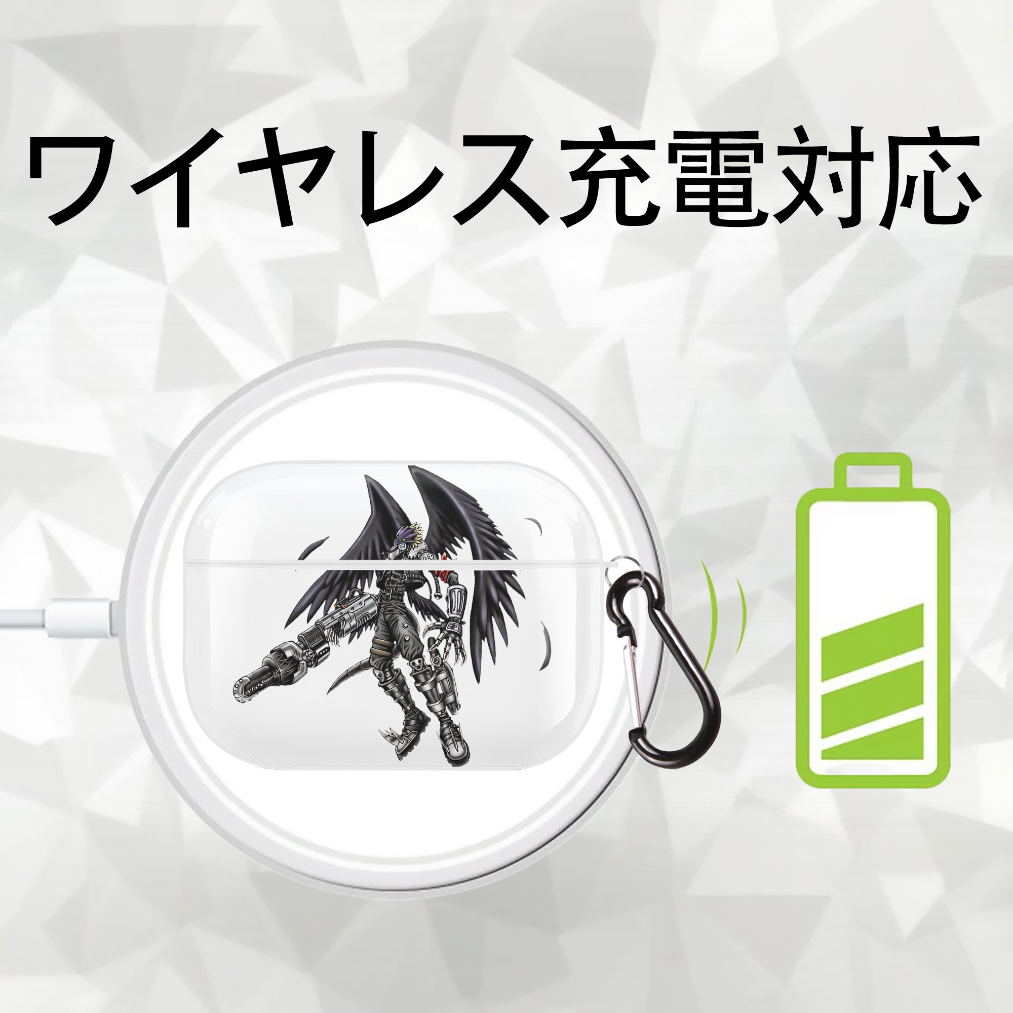遊☆戯☆王 Yu-Gi-Oh! 【AirPods Pro用】ハードシェル保護ケース 耐衝撃・防指紋・カラビナ付き商品仕様