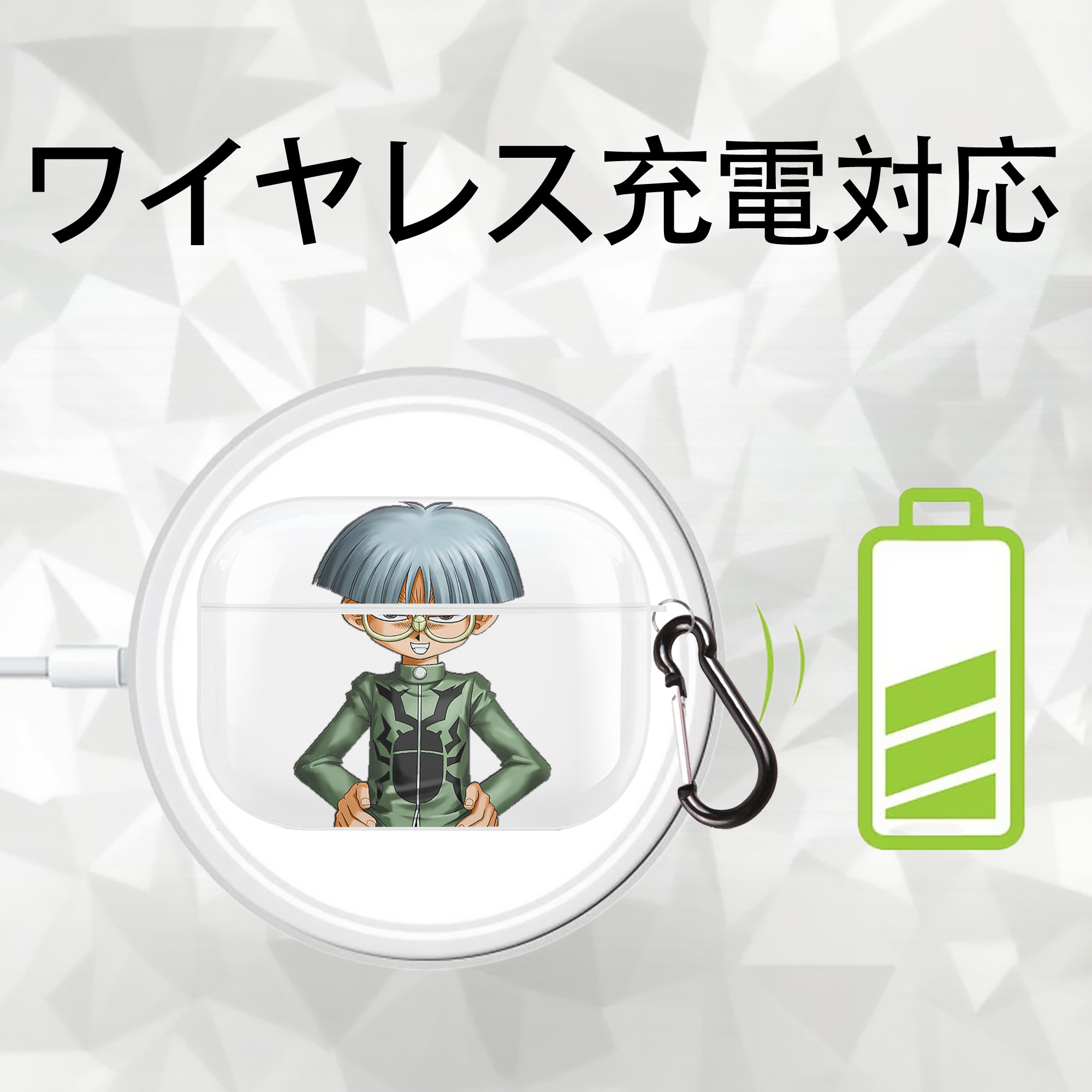 遊☆戯☆王 Yu-Gi-Oh! 【AirPods Pro用】ハードシェル保護ケース 耐衝撃・防指紋・カラビナ付き商品仕様