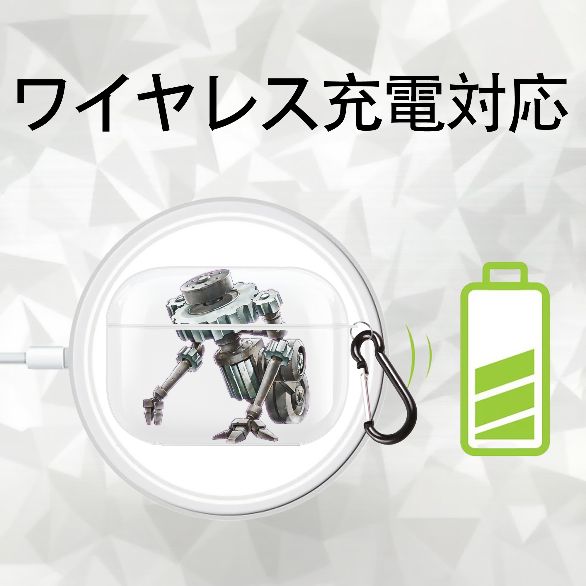 遊☆戯☆王 Yu-Gi-Oh! 【AirPods Pro用】ハードシェル保護ケース 耐衝撃・防指紋・カラビナ付き商品仕様