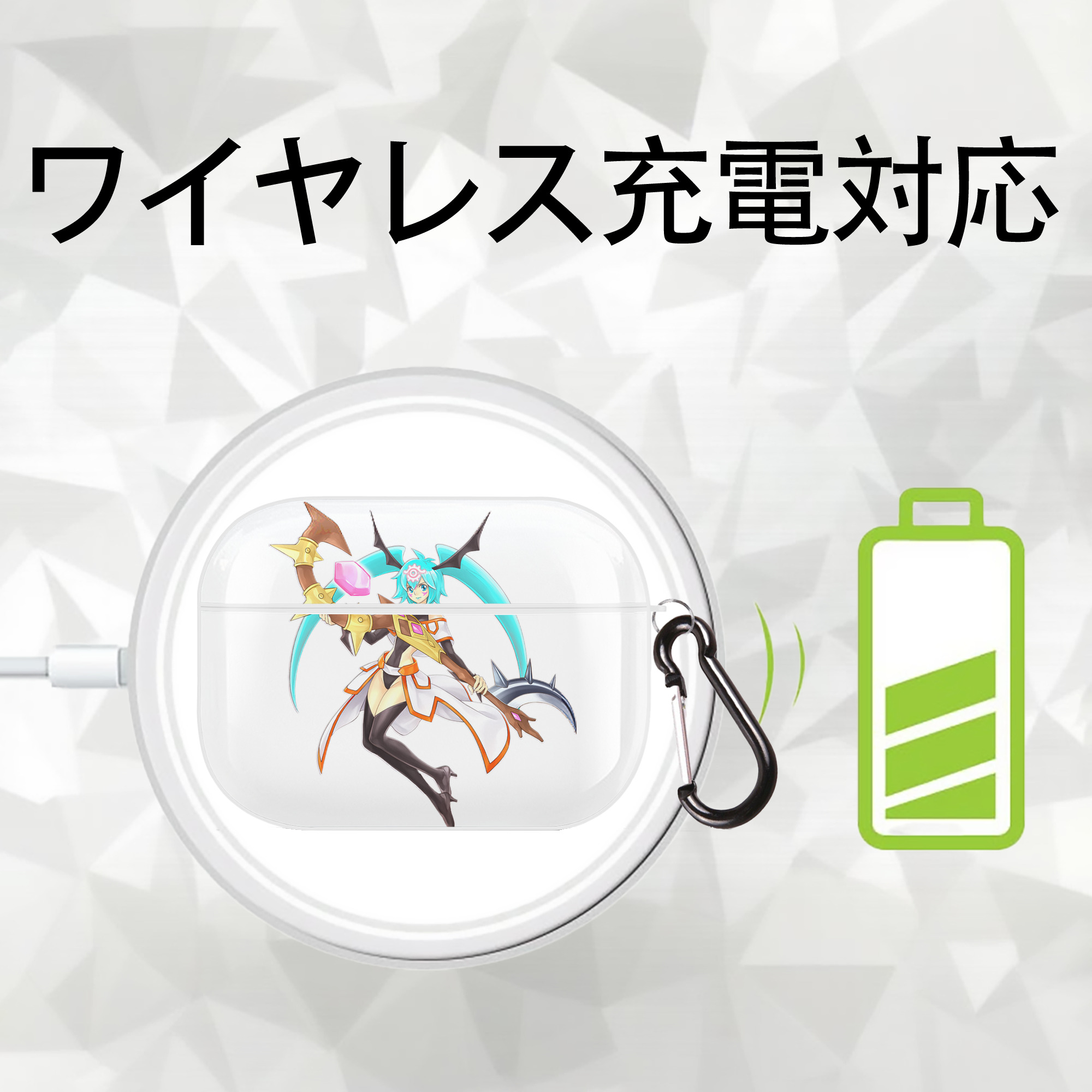 遊☆戯☆王 Yu-Gi-Oh! 【AirPods Pro用】ハードシェル保護ケース 耐衝撃・防指紋・カラビナ付き商品仕様