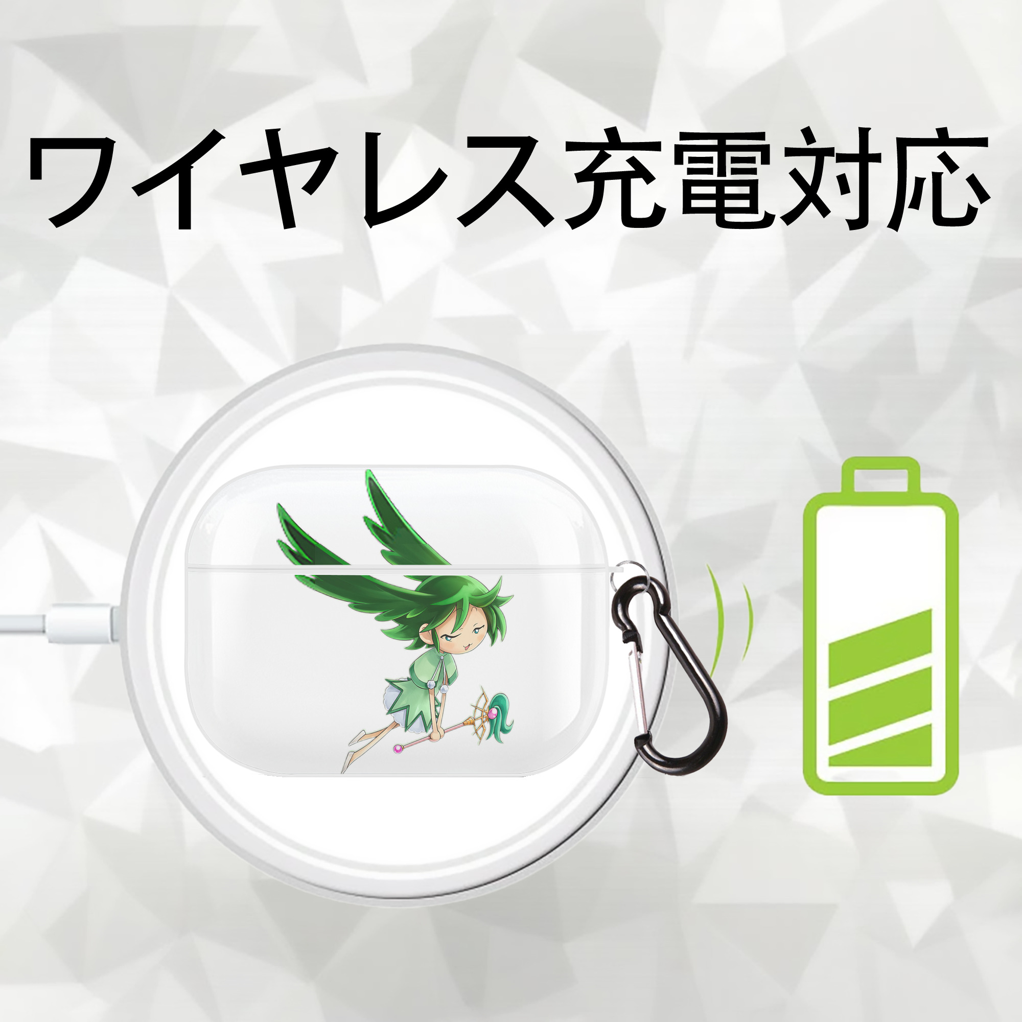遊☆戯☆王 Yu-Gi-Oh! 【AirPods Pro用】ハードシェル保護ケース 耐衝撃・防指紋・カラビナ付き商品仕様