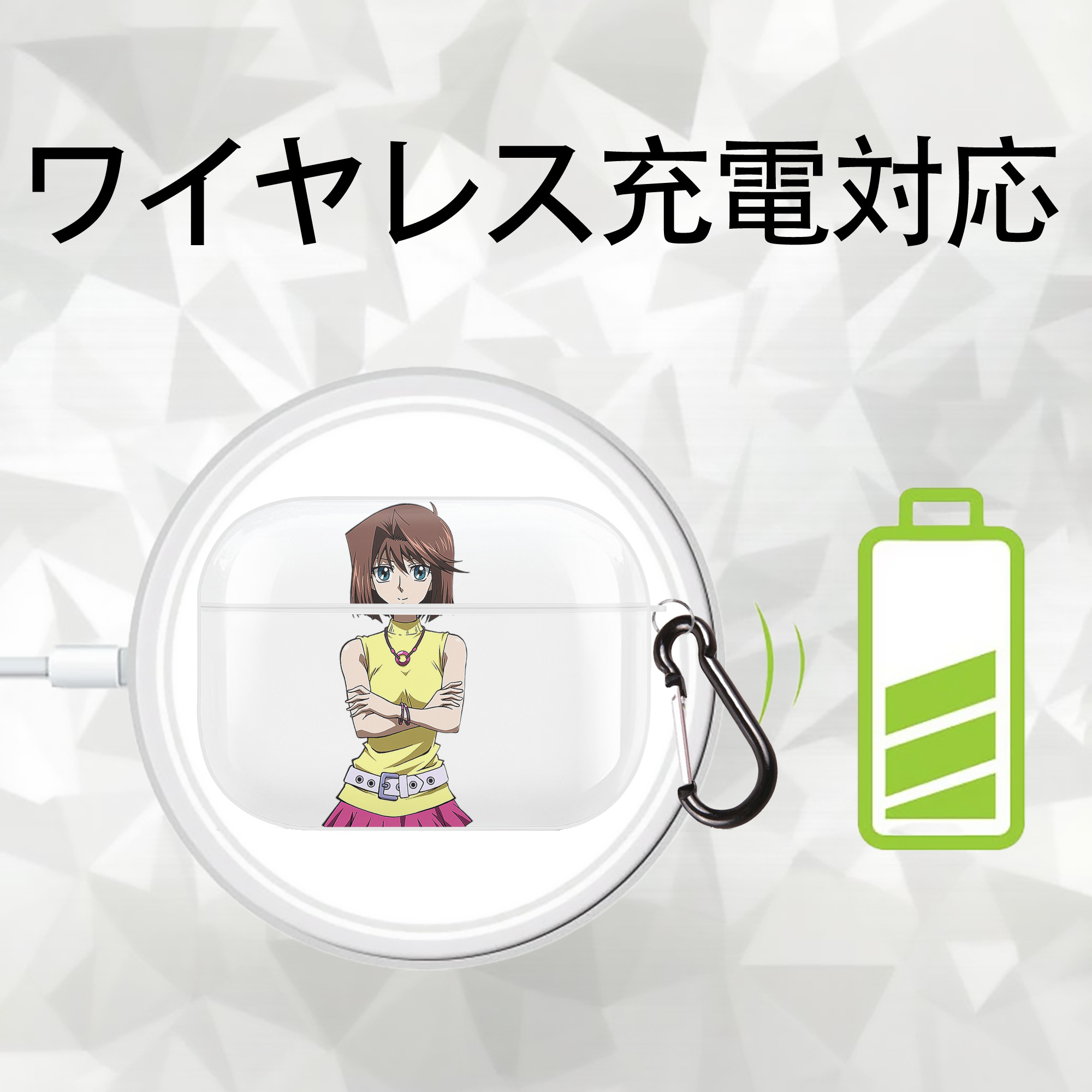 遊☆戯☆王 Yu-Gi-Oh! 【AirPods Pro用】ハードシェル保護ケース 耐衝撃・防指紋・カラビナ付き商品仕様