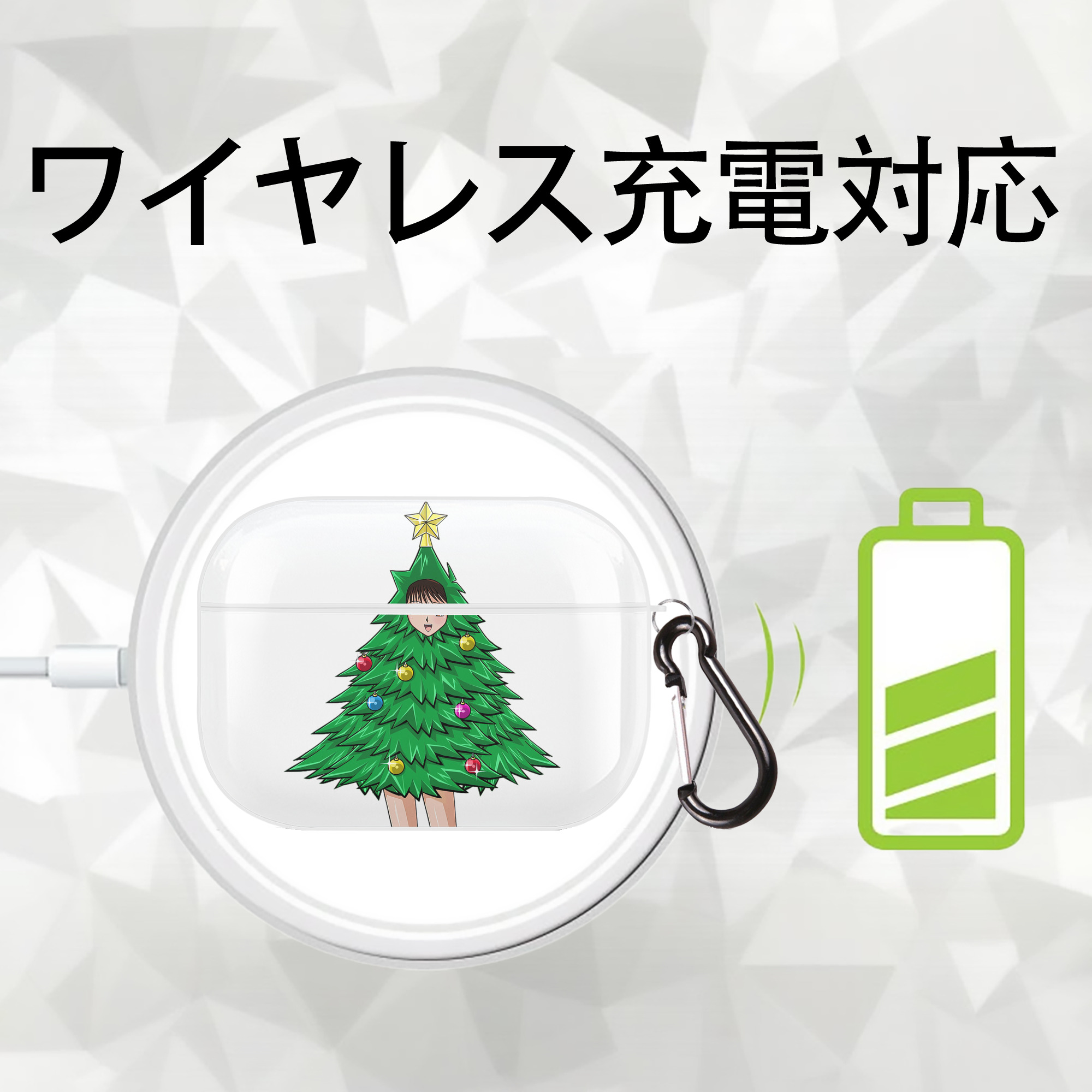 遊☆戯☆王 Yu-Gi-Oh! 【AirPods Pro用】ハードシェル保護ケース 耐衝撃・防指紋・カラビナ付き商品仕様