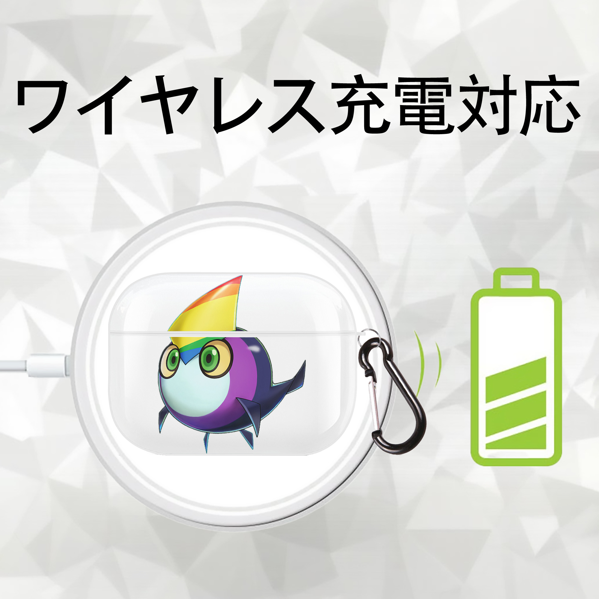 遊☆戯☆王 Yu-Gi-Oh! 【AirPods Pro用】ハードシェル保護ケース 耐衝撃・防指紋・カラビナ付き商品仕様