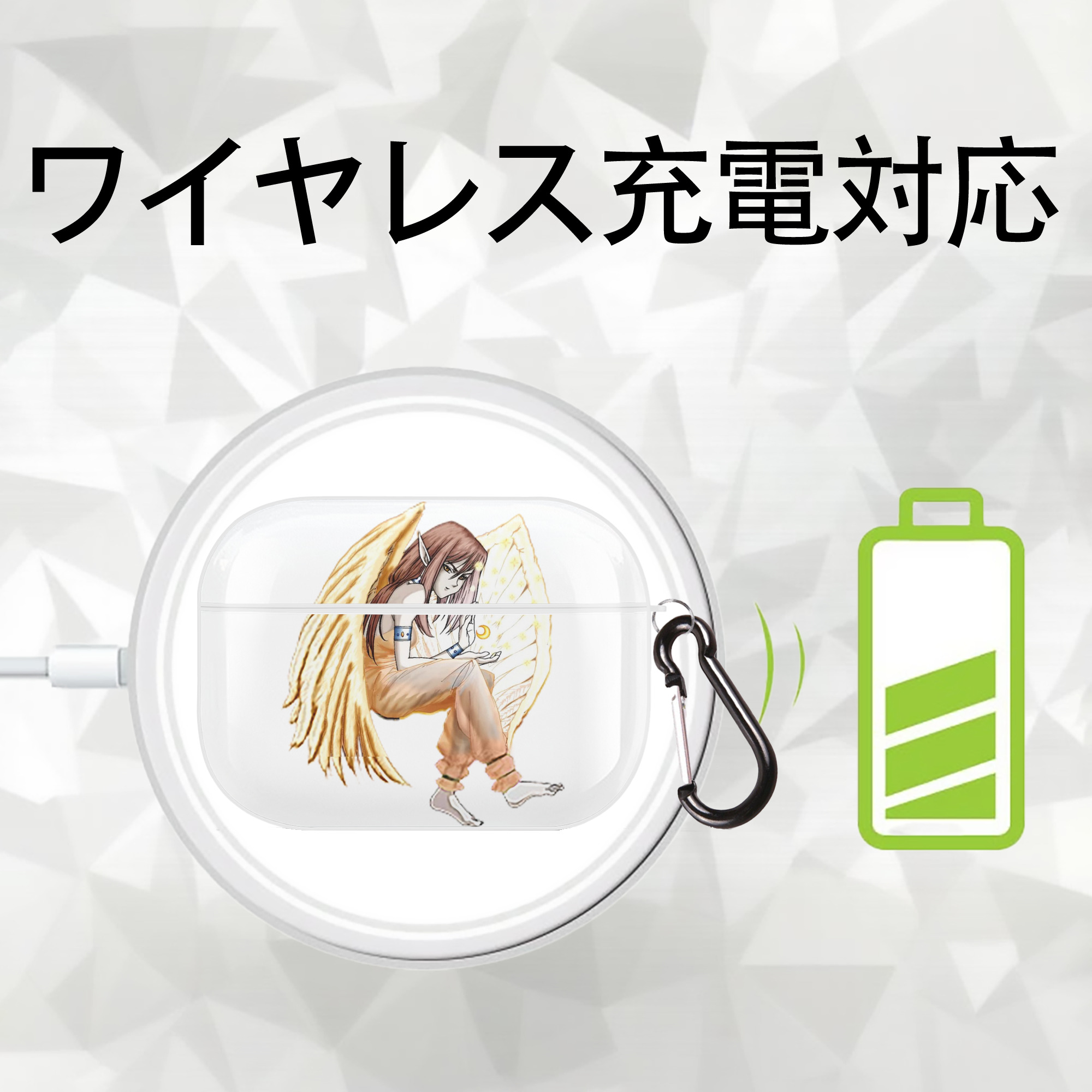 遊☆戯☆王 Yu-Gi-Oh! 【AirPods Pro用】ハードシェル保護ケース 耐衝撃・防指紋・カラビナ付き商品仕様