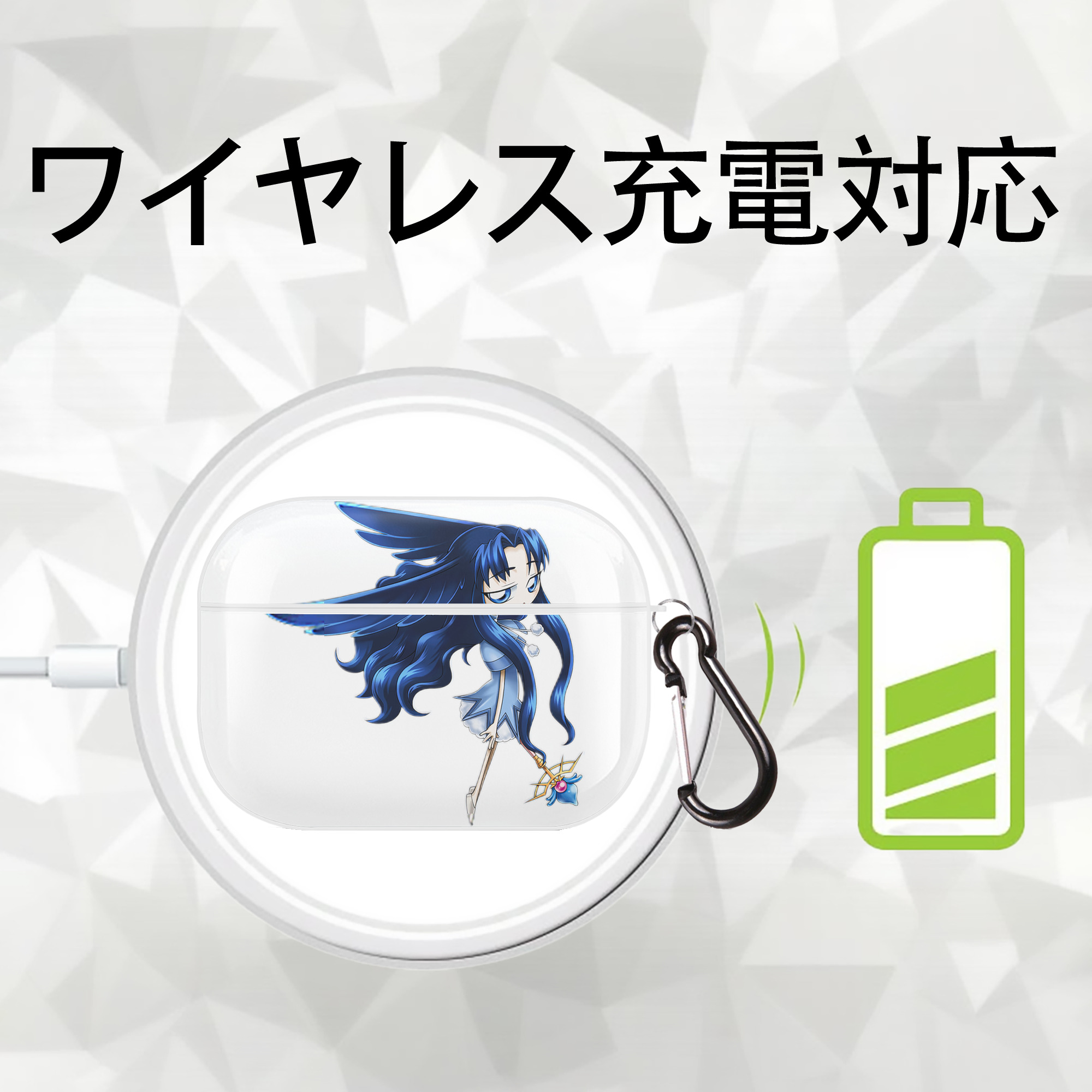 遊☆戯☆王 Yu-Gi-Oh! 【AirPods Pro用】ハードシェル保護ケース 耐衝撃・防指紋・カラビナ付き商品仕様