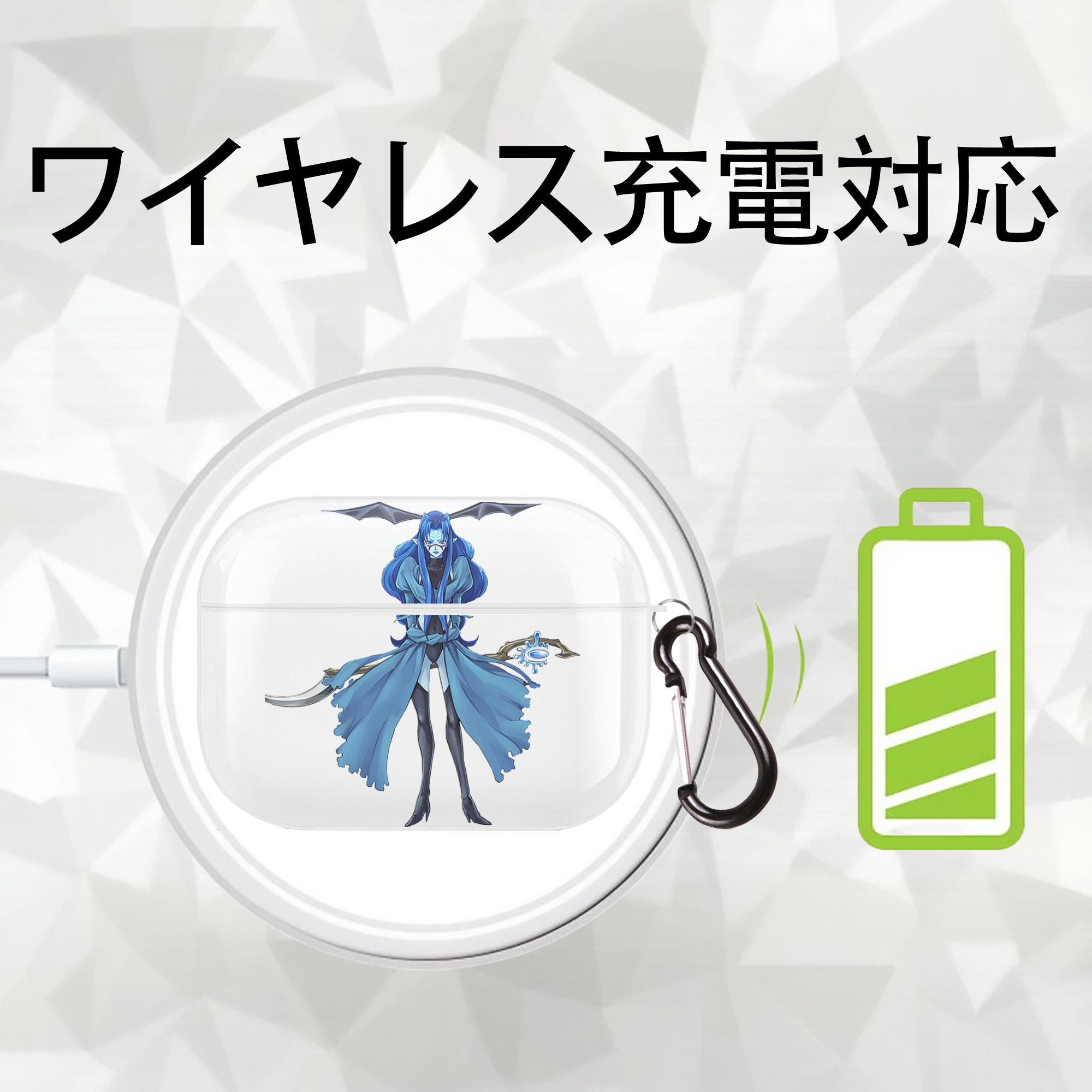 遊☆戯☆王 Yu-Gi-Oh! 【AirPods Pro用】ハードシェル保護ケース 耐衝撃・防指紋・カラビナ付き商品仕様