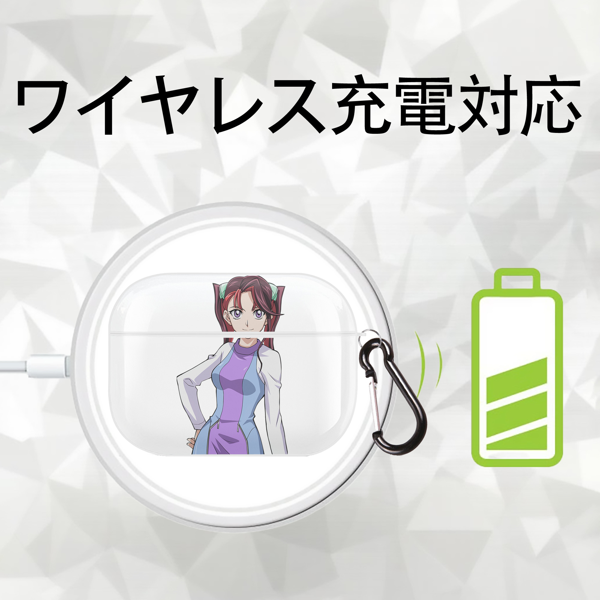 遊☆戯☆王 Yu-Gi-Oh! 【AirPods Pro用】ハードシェル保護ケース 耐衝撃・防指紋・カラビナ付き商品仕様