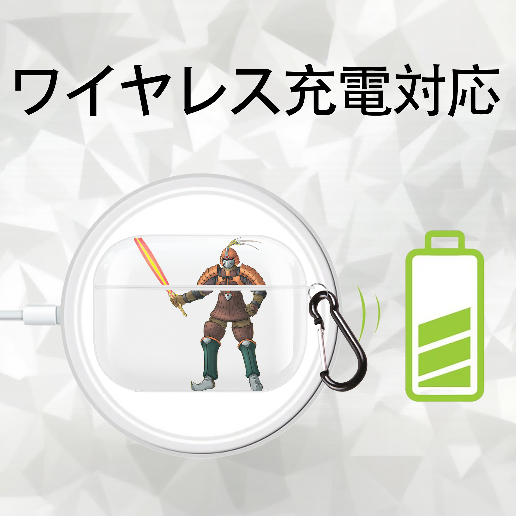 遊☆戯☆王 Yu-Gi-Oh! 【AirPods Pro用】ハードシェル保護ケース 耐衝撃・防指紋・カラビナ付き商品仕様