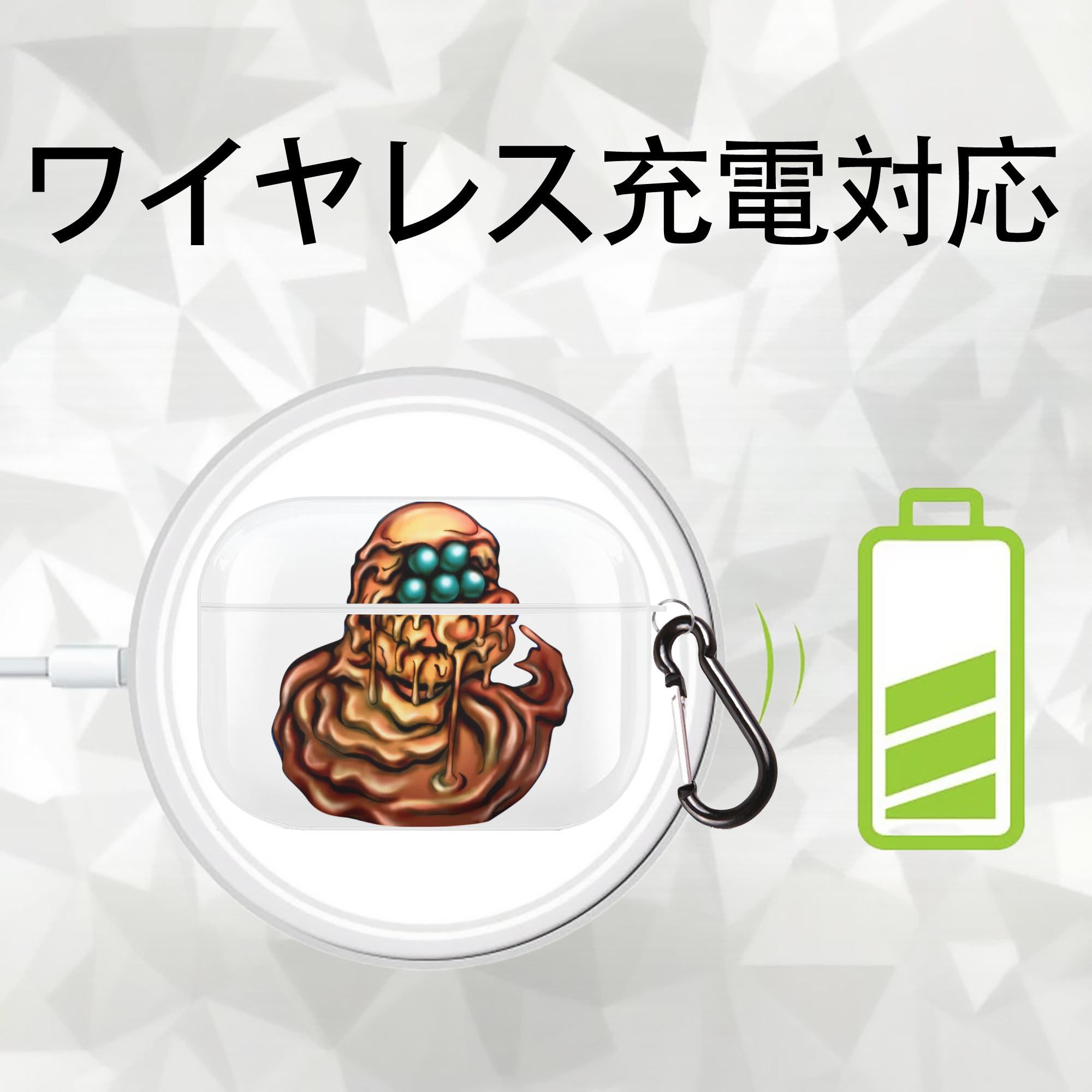遊☆戯☆王 Yu-Gi-Oh! 【AirPods Pro用】ハードシェル保護ケース 耐衝撃・防指紋・カラビナ付き商品仕様
