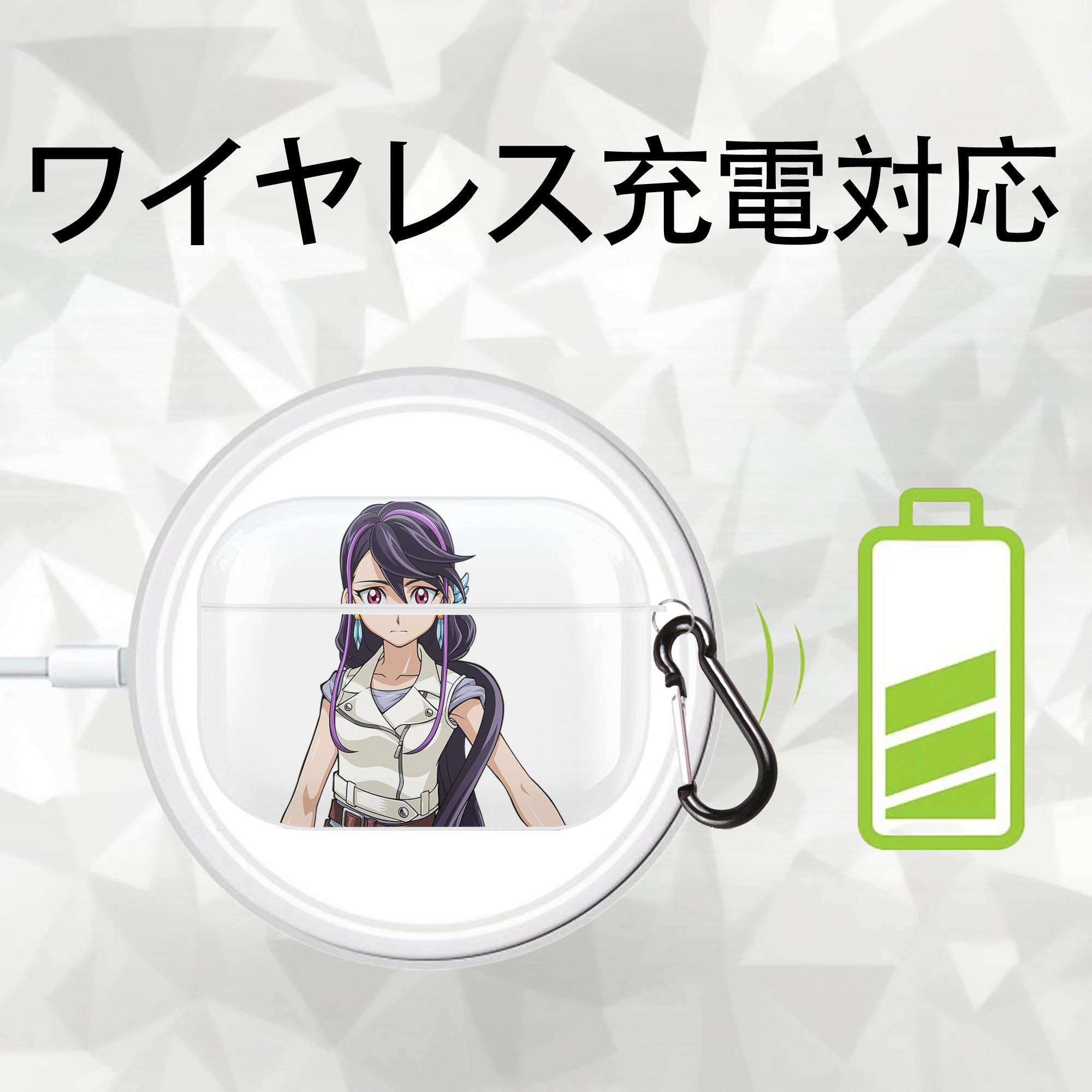遊☆戯☆王 Yu-Gi-Oh! 【AirPods Pro用】ハードシェル保護ケース 耐衝撃・防指紋・カラビナ付き商品仕様