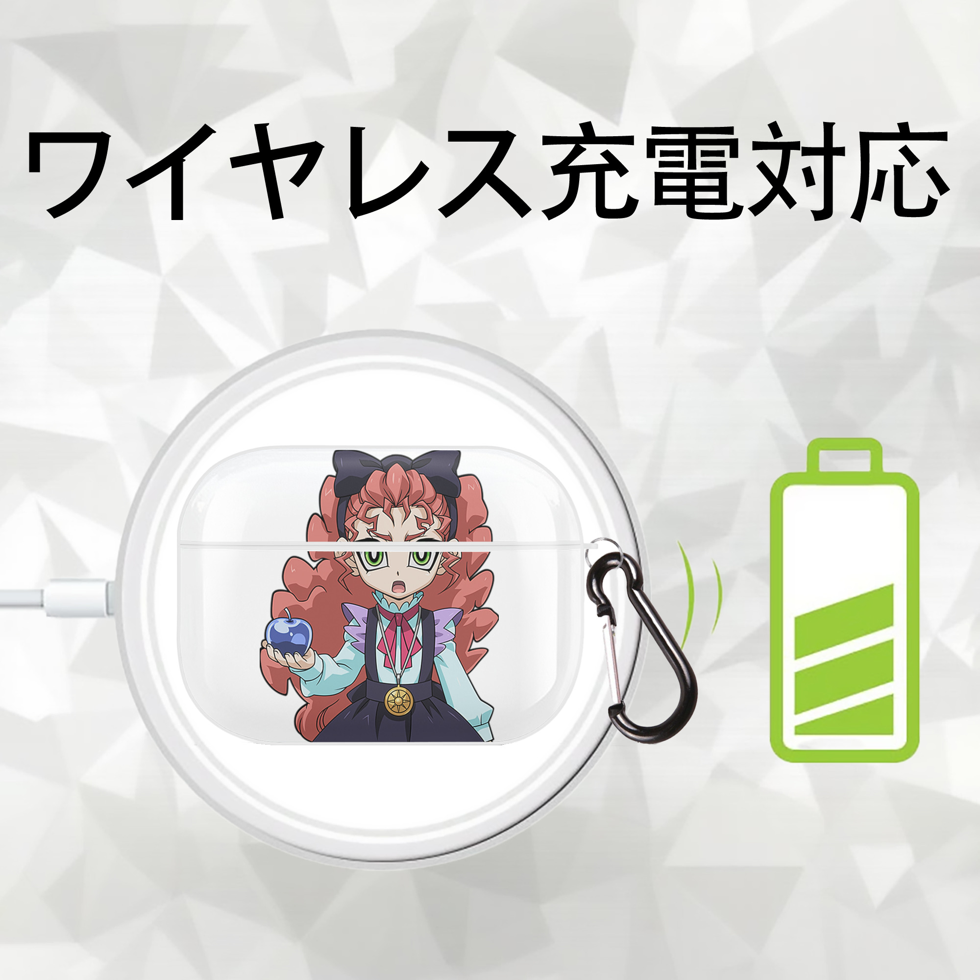 遊☆戯☆王 Yu-Gi-Oh! 【AirPods Pro用】ハードシェル保護ケース 耐衝撃・防指紋・カラビナ付き商品仕様