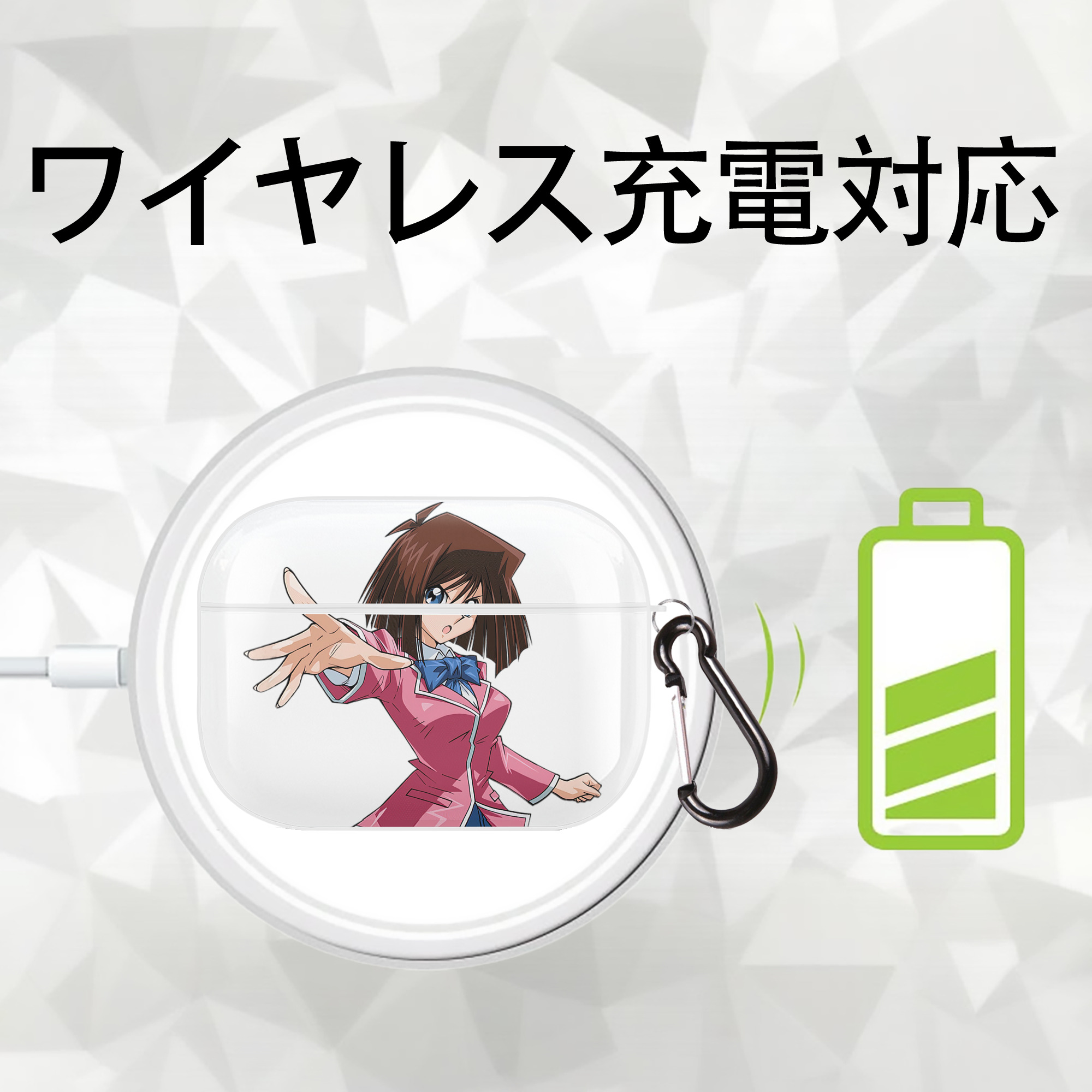 遊☆戯☆王 Yu-Gi-Oh! 【AirPods Pro用】ハードシェル保護ケース 耐衝撃・防指紋・カラビナ付き商品仕様
