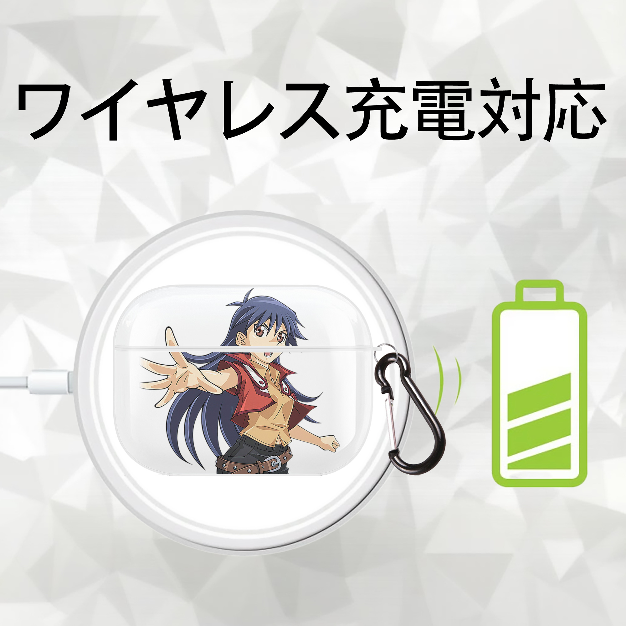 遊☆戯☆王 Yu-Gi-Oh! 【AirPods Pro用】ハードシェル保護ケース 耐衝撃・防指紋・カラビナ付き商品仕様
