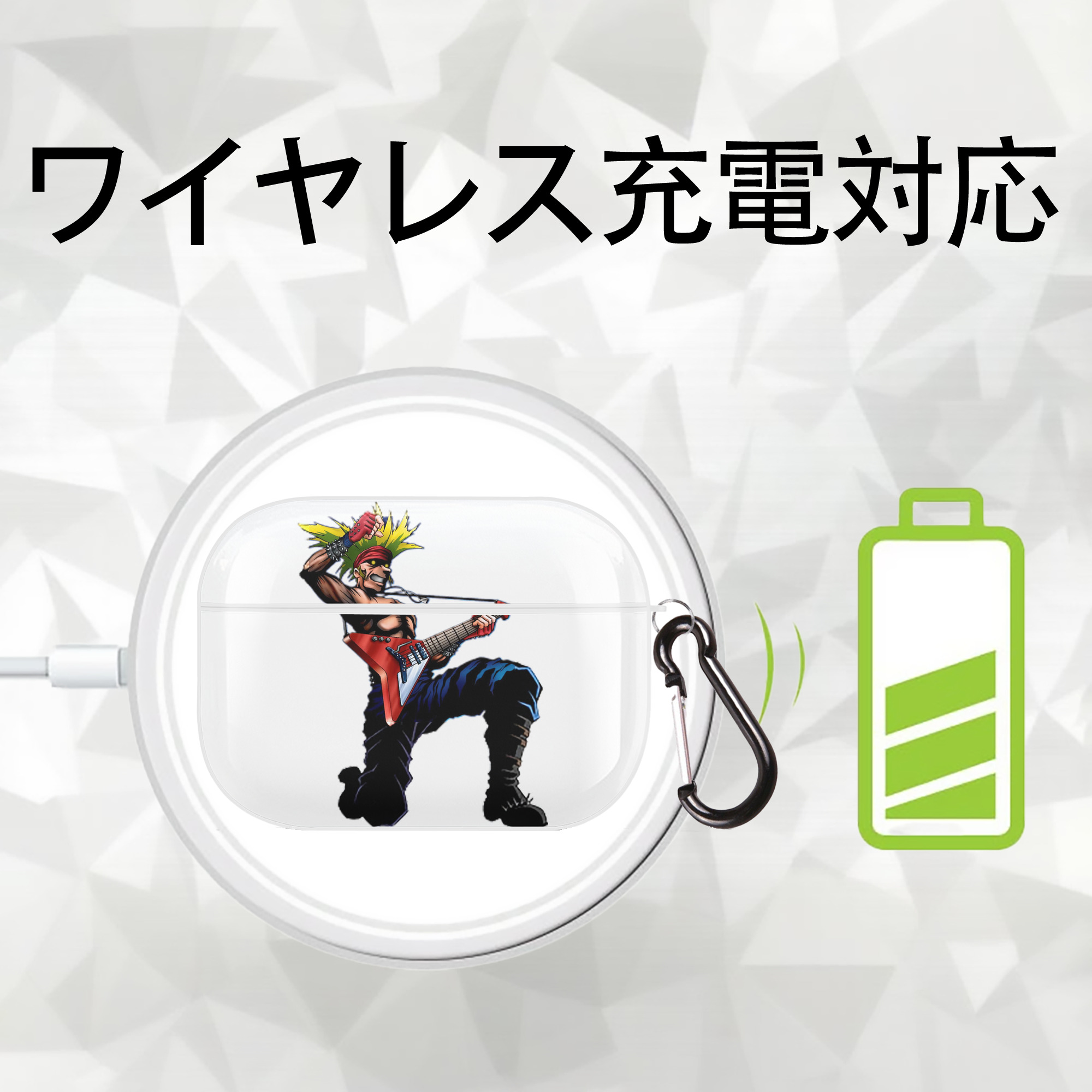 遊☆戯☆王 Yu-Gi-Oh! 【AirPods Pro用】ハードシェル保護ケース 耐衝撃・防指紋・カラビナ付き商品仕様
